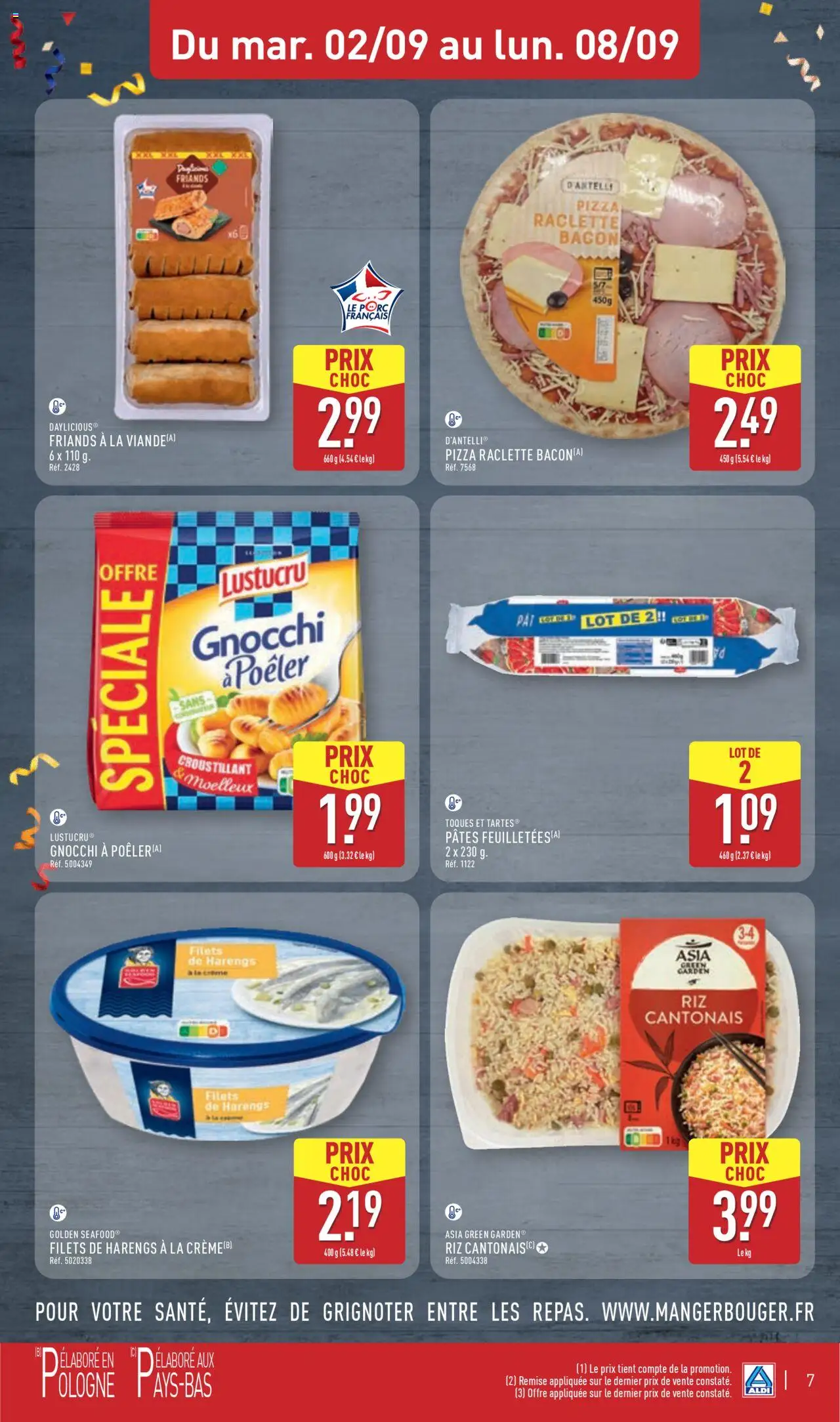  | Page: 10 | Produits: Raclette, Pizza, Pâtes, Crème