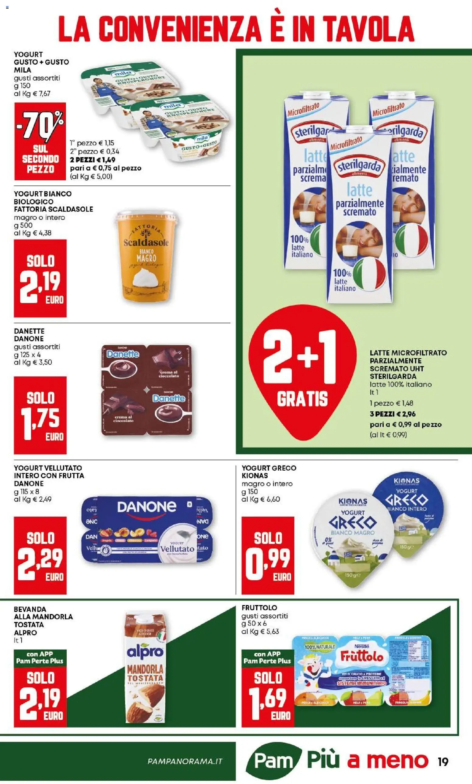 Volantino PAM del 18.12.2025 | Pagina: 19 | Prodotti: Yogurt greco, Yogurt, Cioccolato, Frutta