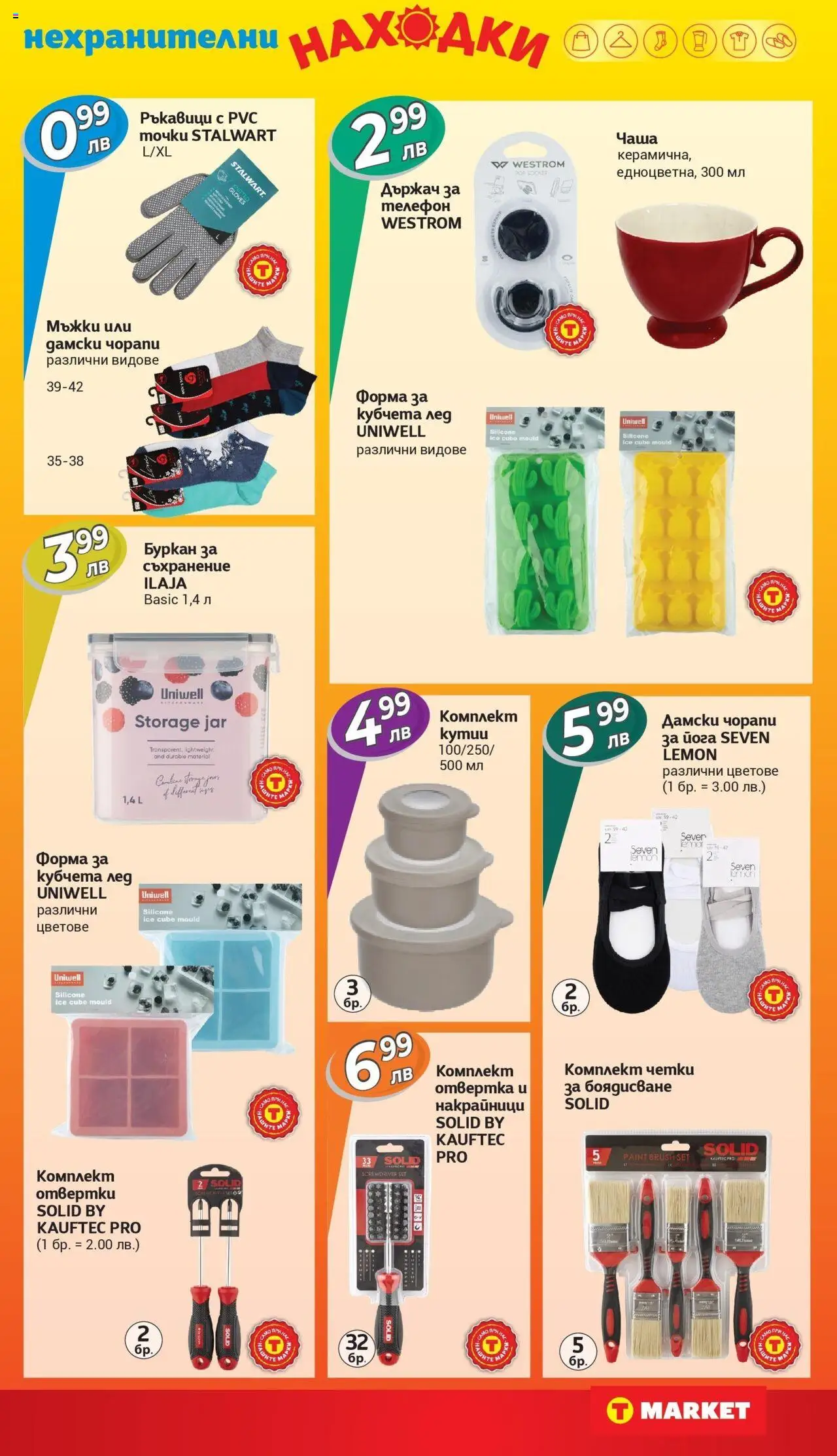  | Страница: 28 | Продукти: Отвертки, Ръкавици, Телефон, Буркан