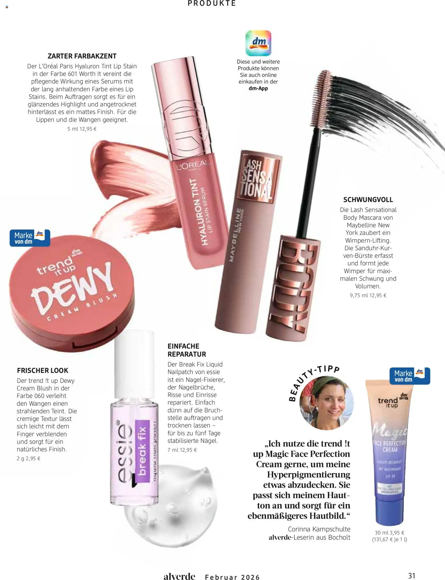 dm drogerie Prospekt 	 – gültig ab 01.02.2026 | Seite: 31 | Produkte: Mascara, Serum, Blush