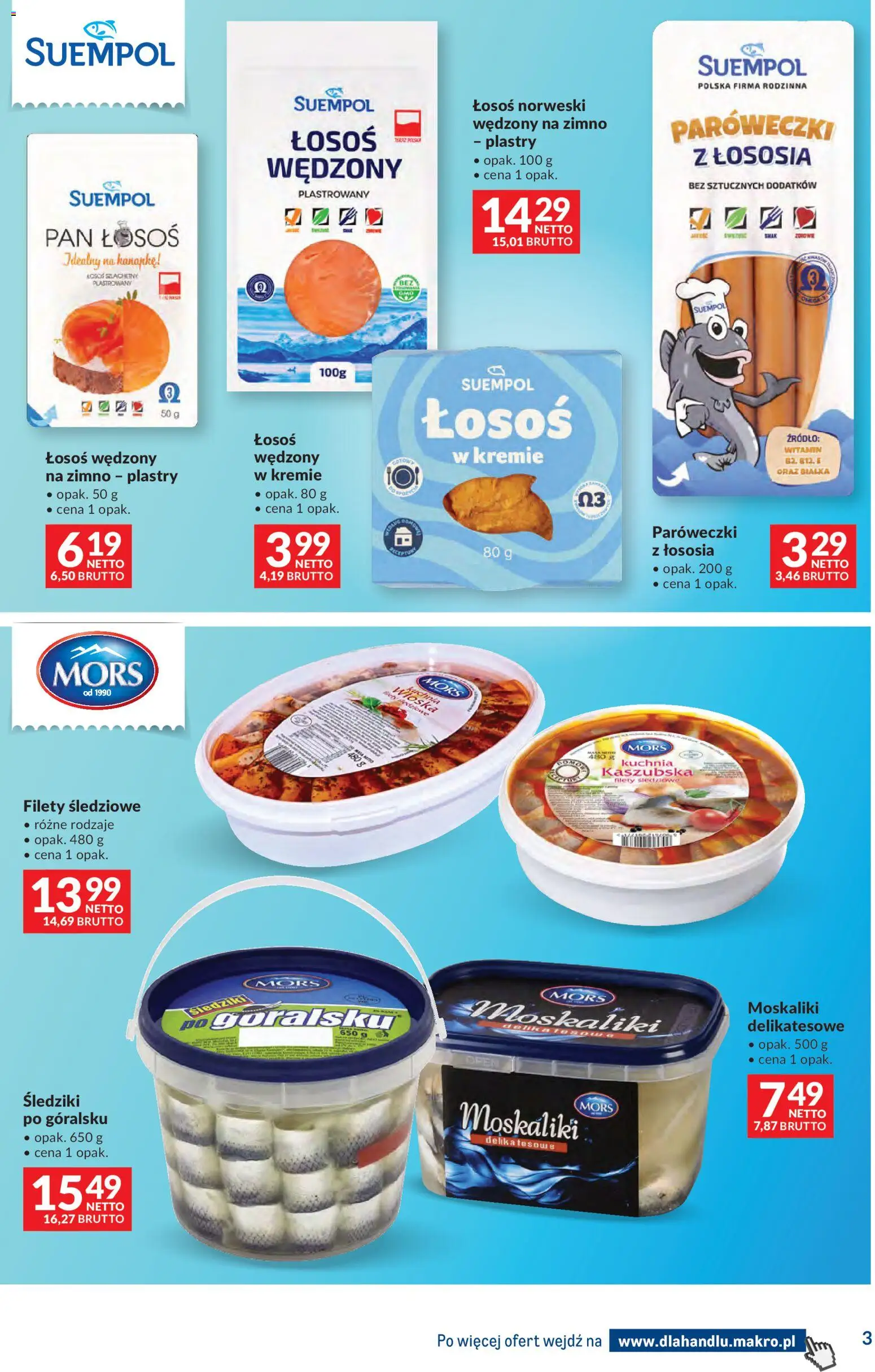 Makro Gazetka - Dystrybucja do sklepów od 09.12.2025 | Strona: 3 | Produkty: Łosoś wędzony, Łosoś, Łosoś norweski