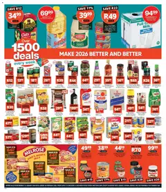 Checkers specials catalogue – valid from 18.01.2026 | Page: 4 | Products: Rice, Tomato sauce, Water, Peach