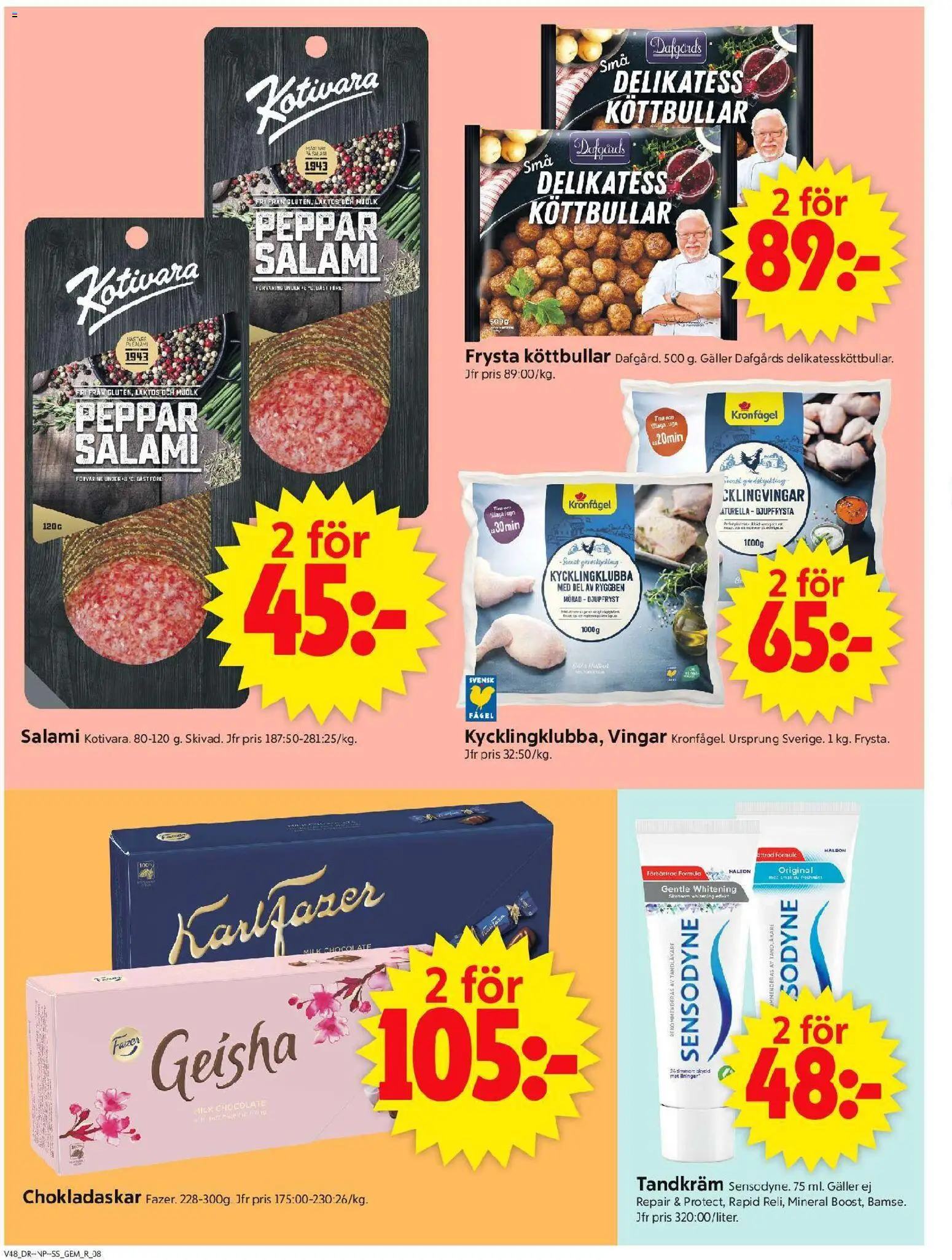 ICA Supermarket reklamblad aktuell från 24.11.2025 | Sida: 10 | Produkter: Gem, Galler, Peppar, Mjölk