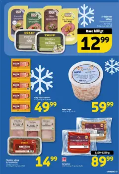 Løvbjerg - Tilbudsavis gyldig fra 23.01.2026 | Side: 13 | Produkter: Champignon, Pølser, Hamburgerryg, Rejer