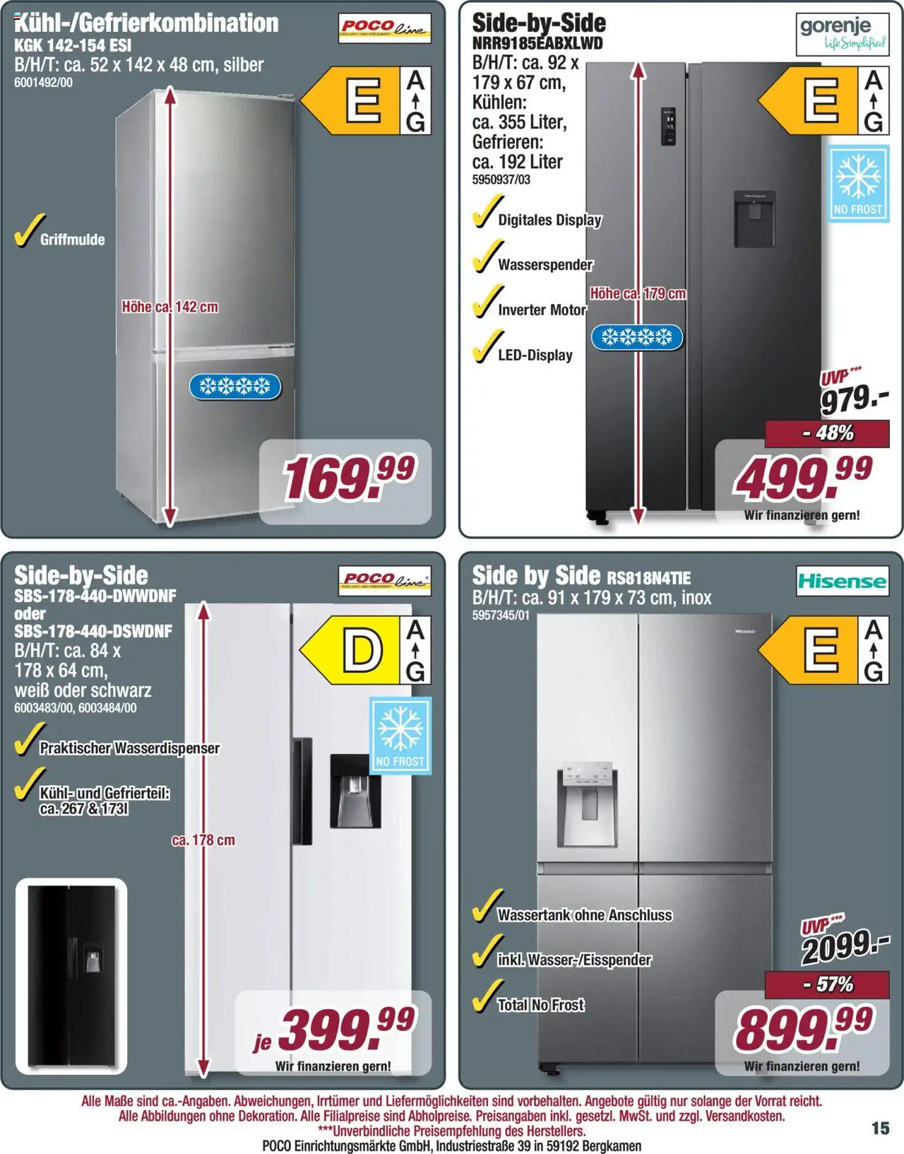 Poco  Onlineprospekt - gültig ab dem 27.07.2025 | Seite: 15 | Produkte: Hisense, Gorenje