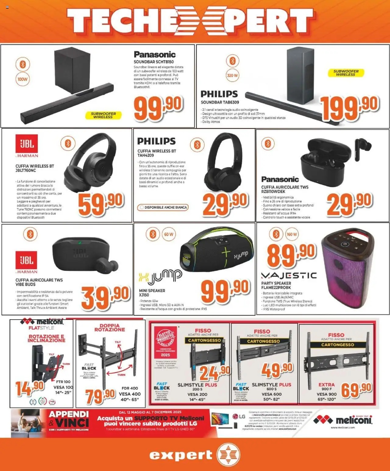 Volantino Expert del 11.09.2025 | Pagina: 18 | Prodotti: Tè, TV, Cuffie, Speaker