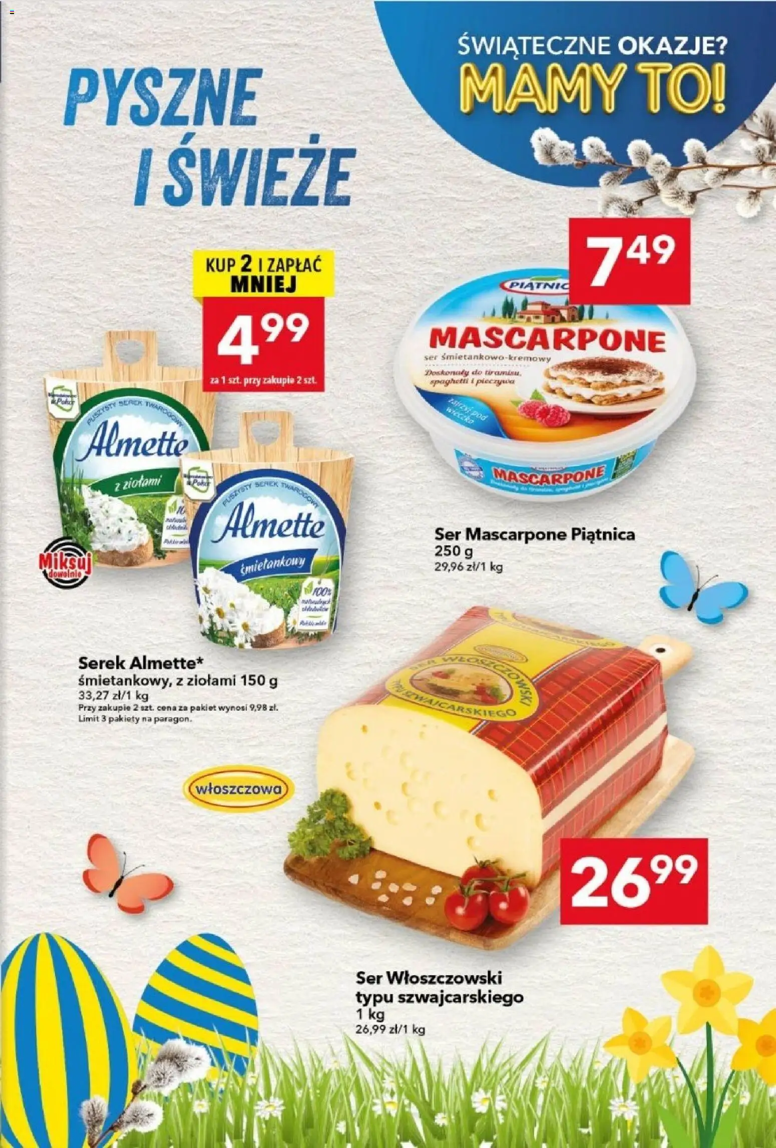 Lewiatan gazetka od 26.03.2026 | Strona: 7 | Produkty: Serek, Mascarpone, Ser, Ser mascarpone