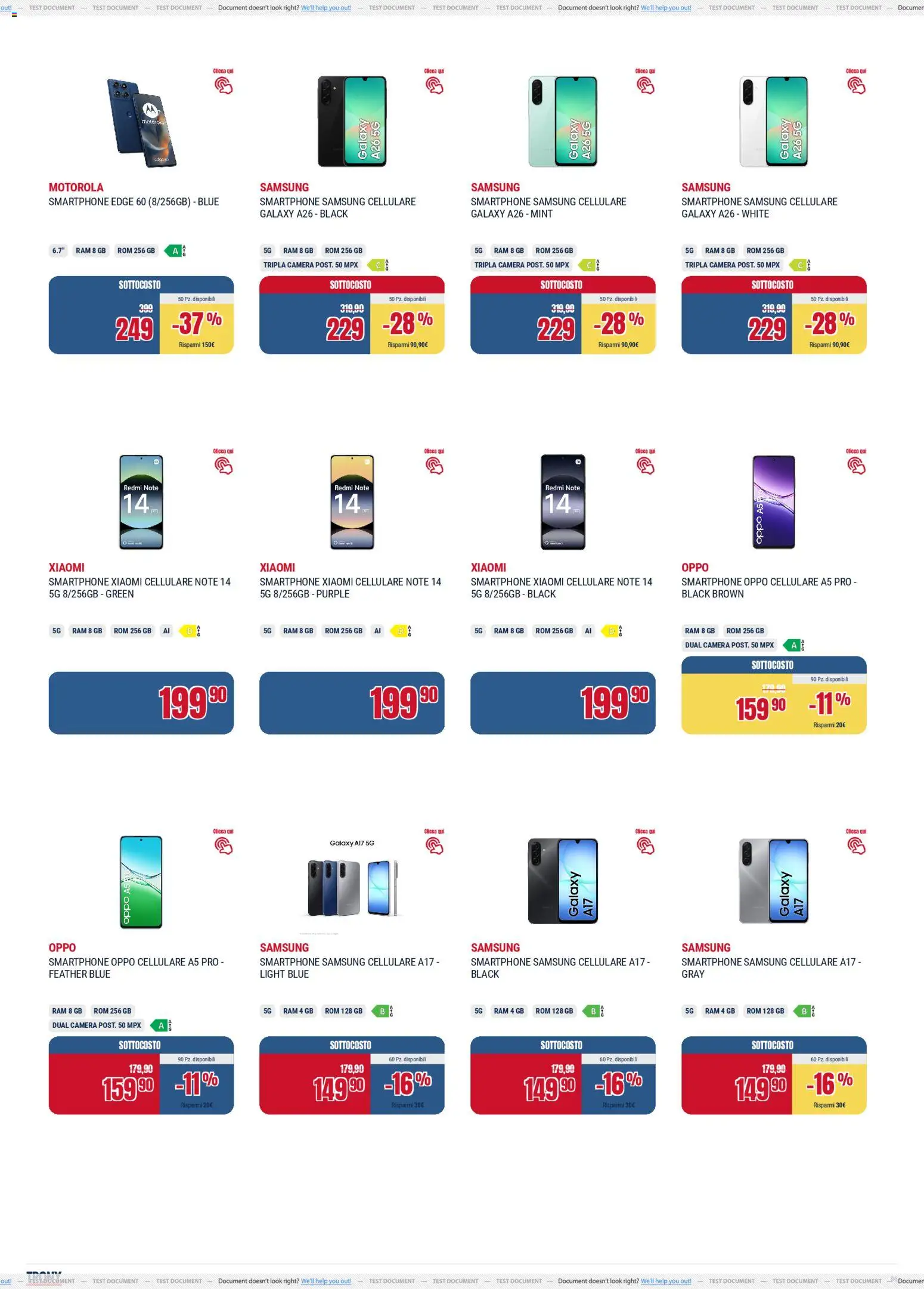 Volantino Trony del 13.12.2025 | Pagina: 6 | Prodotti: Xiaomi, Tè, Smartphone, Samsung