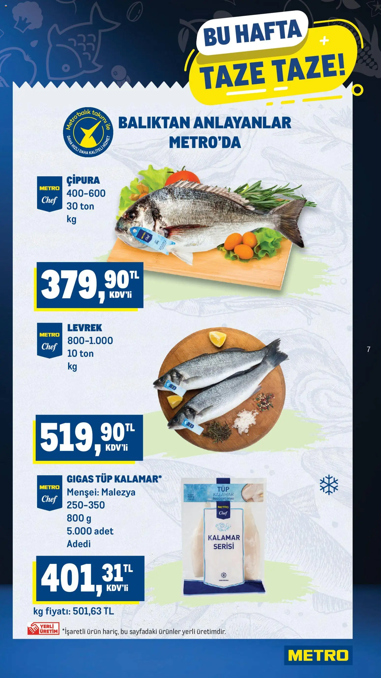 Metro Katalog - 07.01.2026 tarihinden itibaren geçerlidir | Sayfa: 7 | Ürünler: Levrek, Çipura