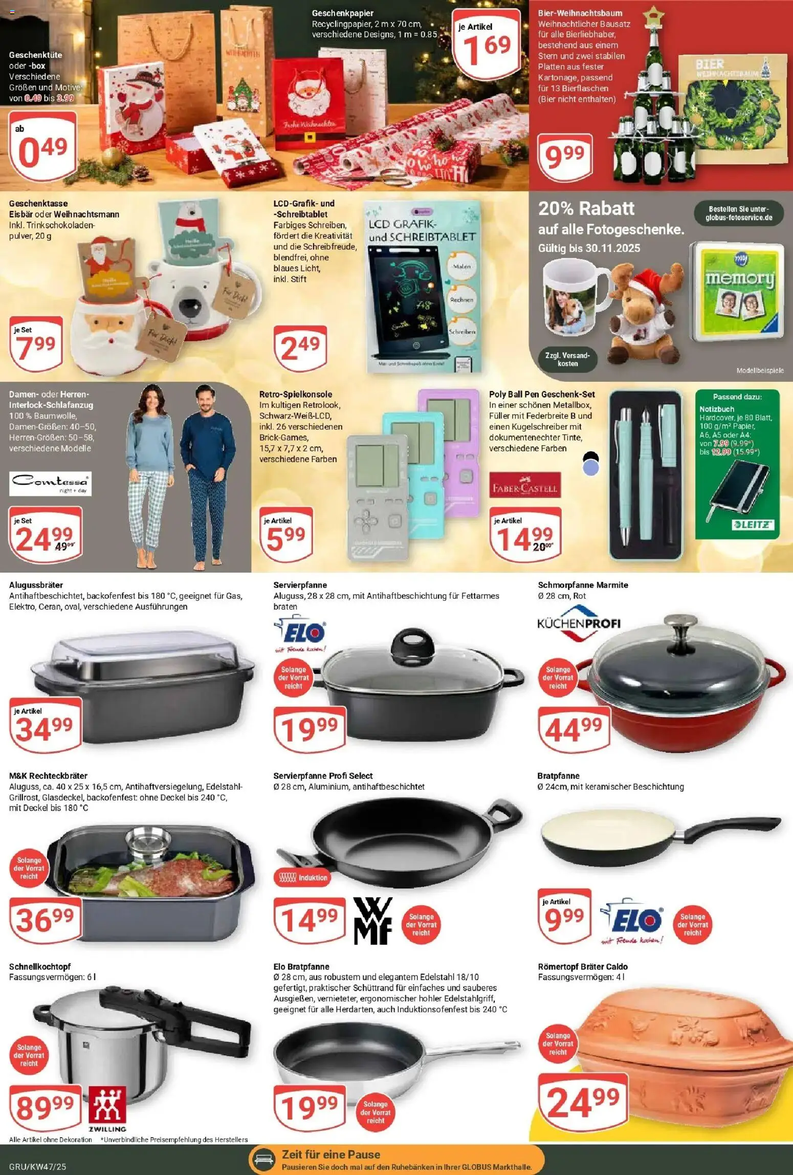 Globus prospekt Grünstadt	 – gültig ab 17.11.2025 | Seite: 27 | Produkte: Bier, Box, Notizbuch