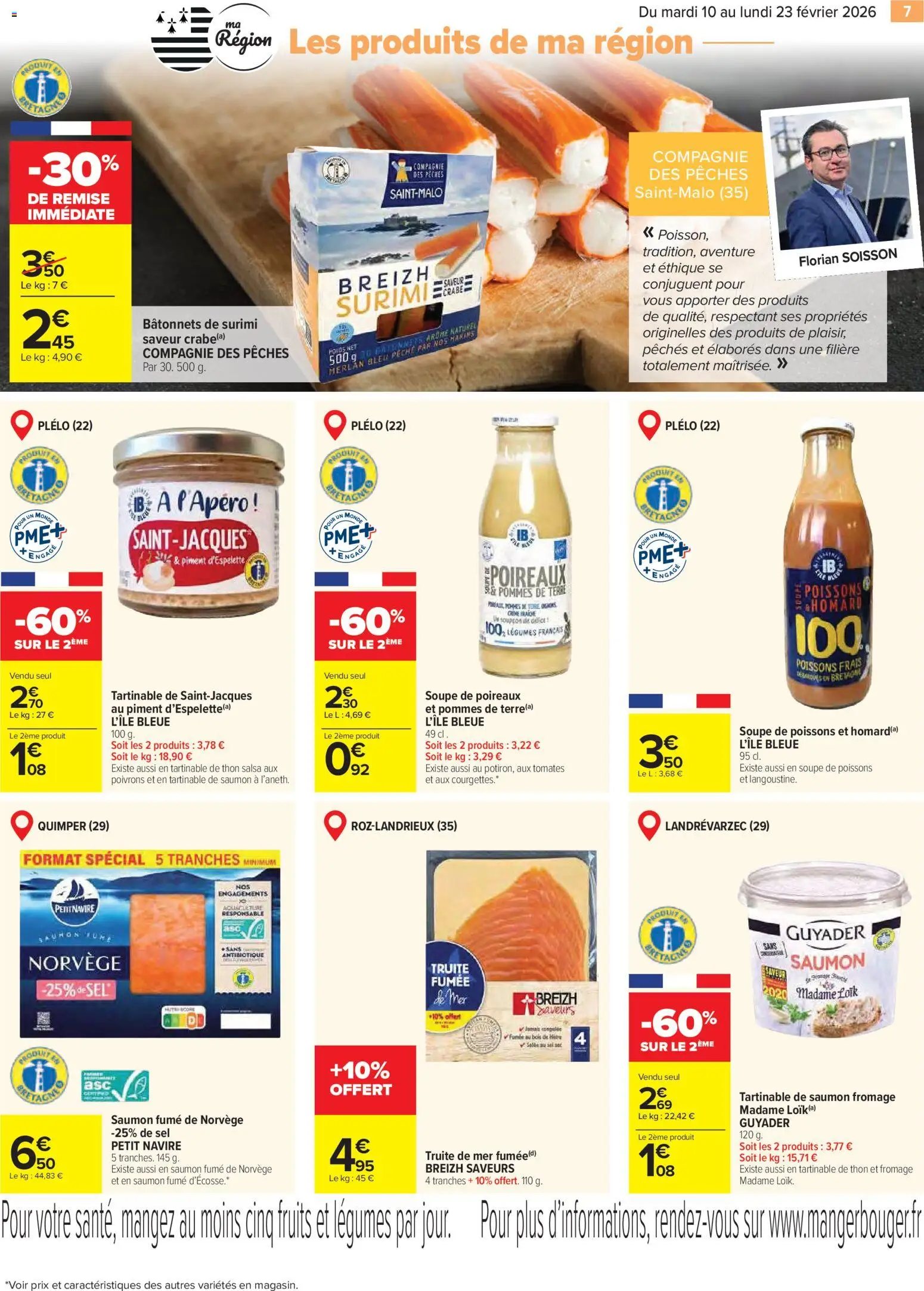 {H1} | Page: 7 | Produits: Soupe, Piment, Fromage, Pommes de terre