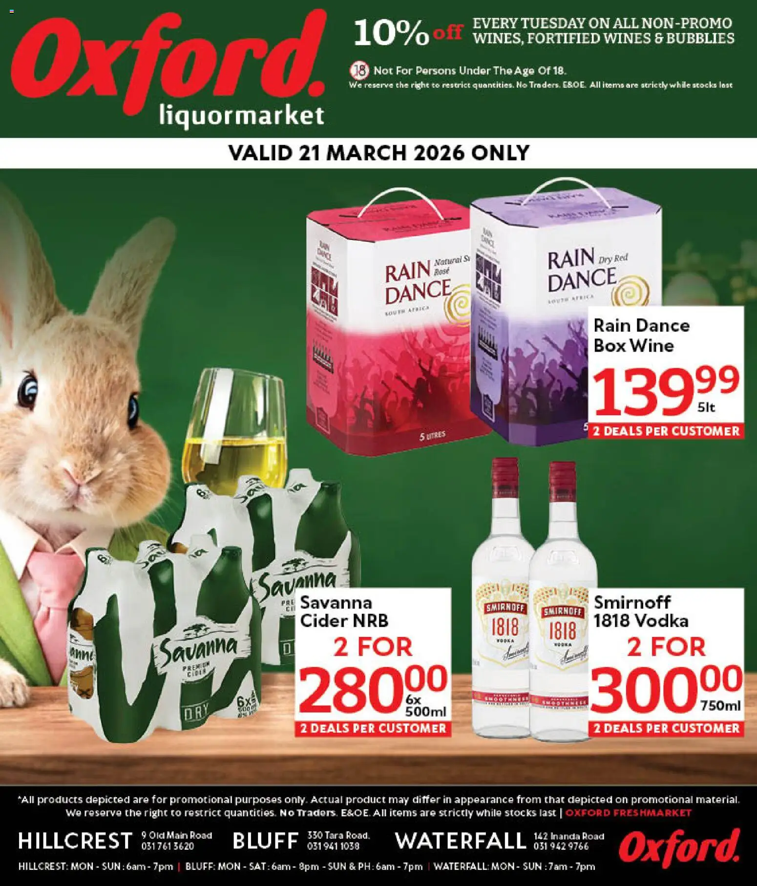New Oxford Freshmarket catalogue – valid from 28.03.2026 | Page: 9 | Products: Box, Cider, Wine, Vodka