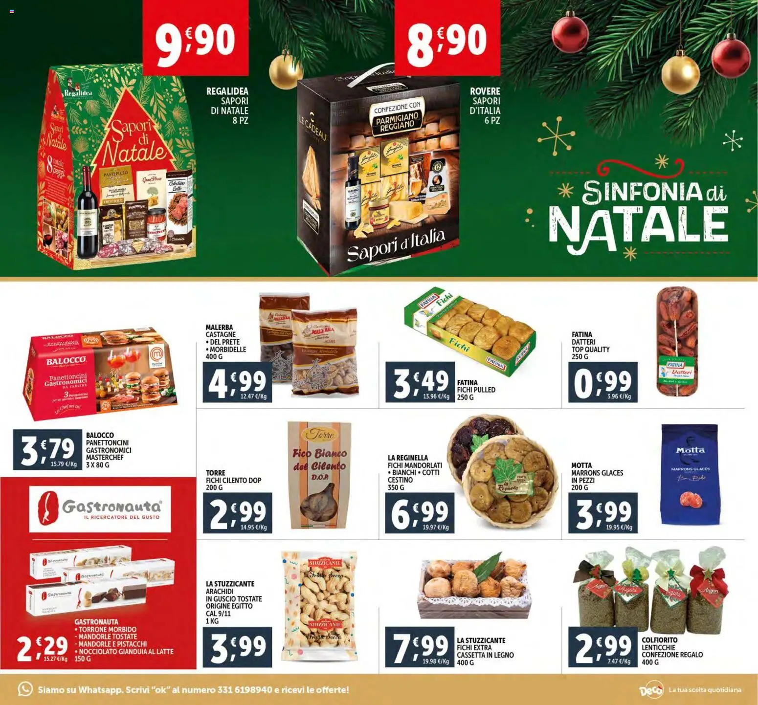 Volantino Decò del 15.12.2025 | Pagina: 5 | Prodotti: Latte, Arachidi, Pistacchi, Parmigiano