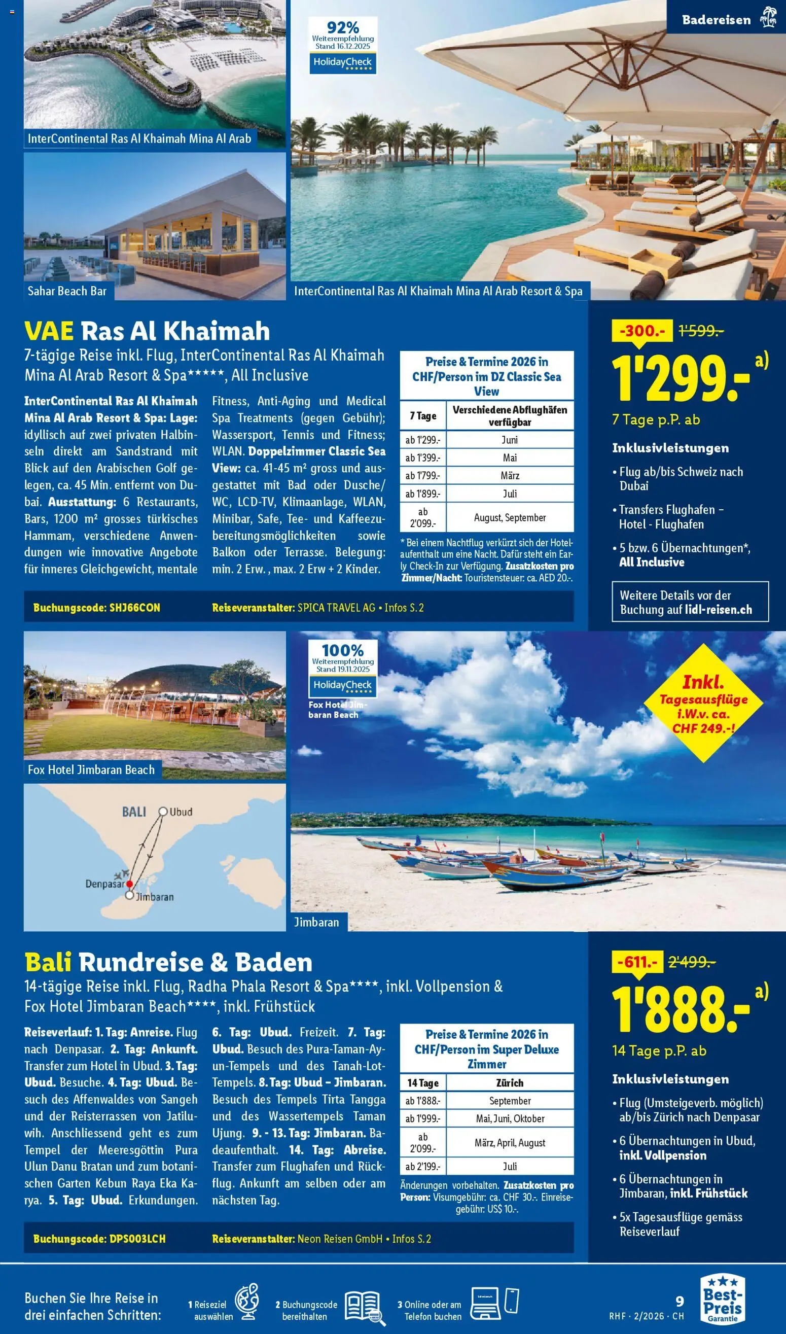 Lidl Aktionen Reisen Februar – gültig ab 28.01.2026 | Seite: 9 | Produkte: Bad, Tee, Telefon