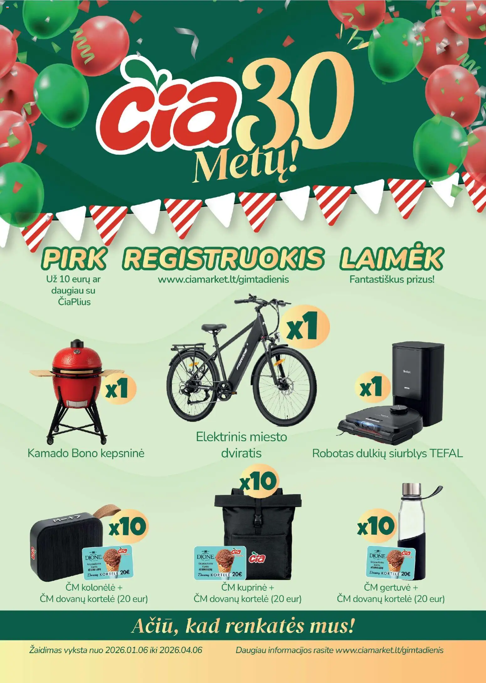 ČIA MARKET akcijos nuo 03.03.2026 | Puslapis: 18 | Prekių: Robotas, Žaidimas, Kolonėlė, Kuprinė