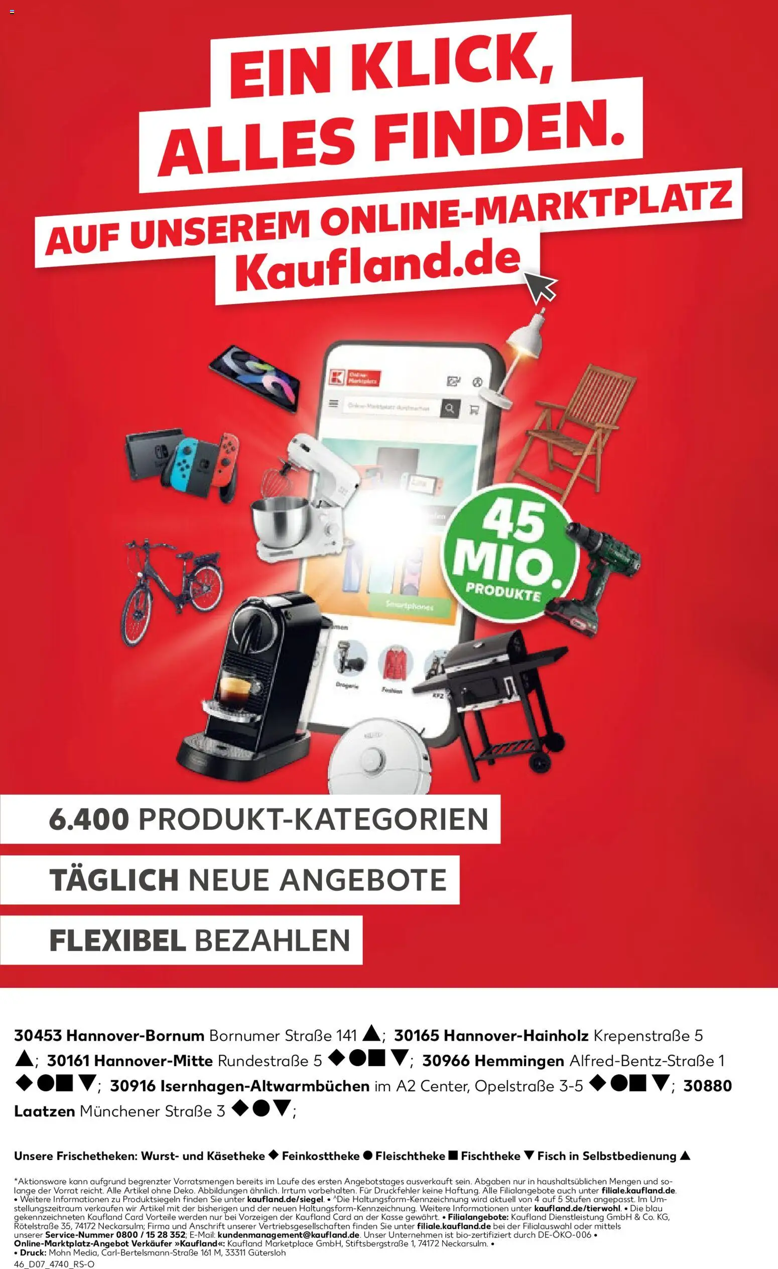 Kaufland prospekt Hannover	 – gültig ab 15.02.2026 | Seite: 46 | Produkte: Grill, Fisch, Wurst, Tablet