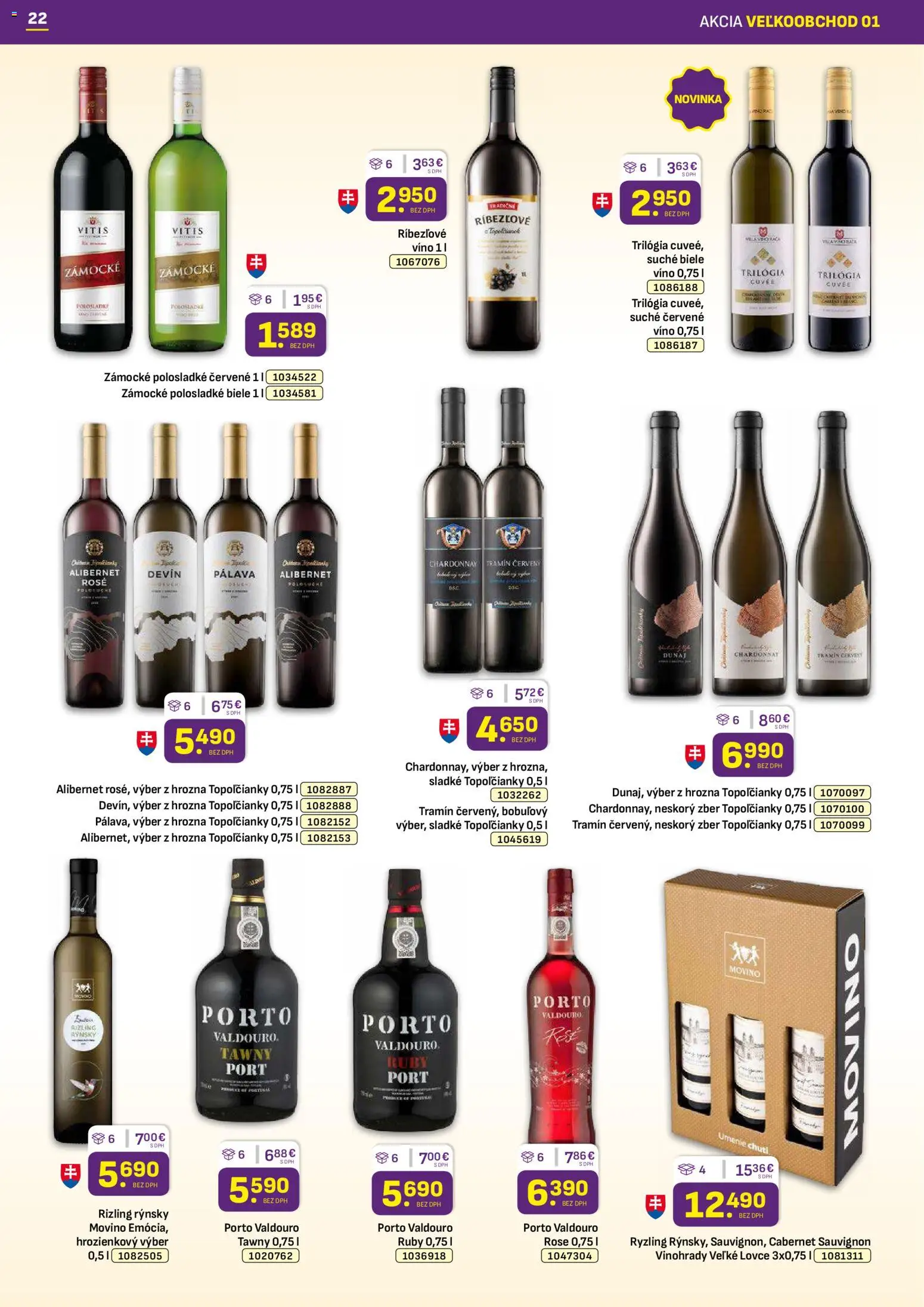 Nové Libex akcie – leták je platný od 05.01.2026 | Strana: 22 | Produkty: Víno, Rošt, Červené víno