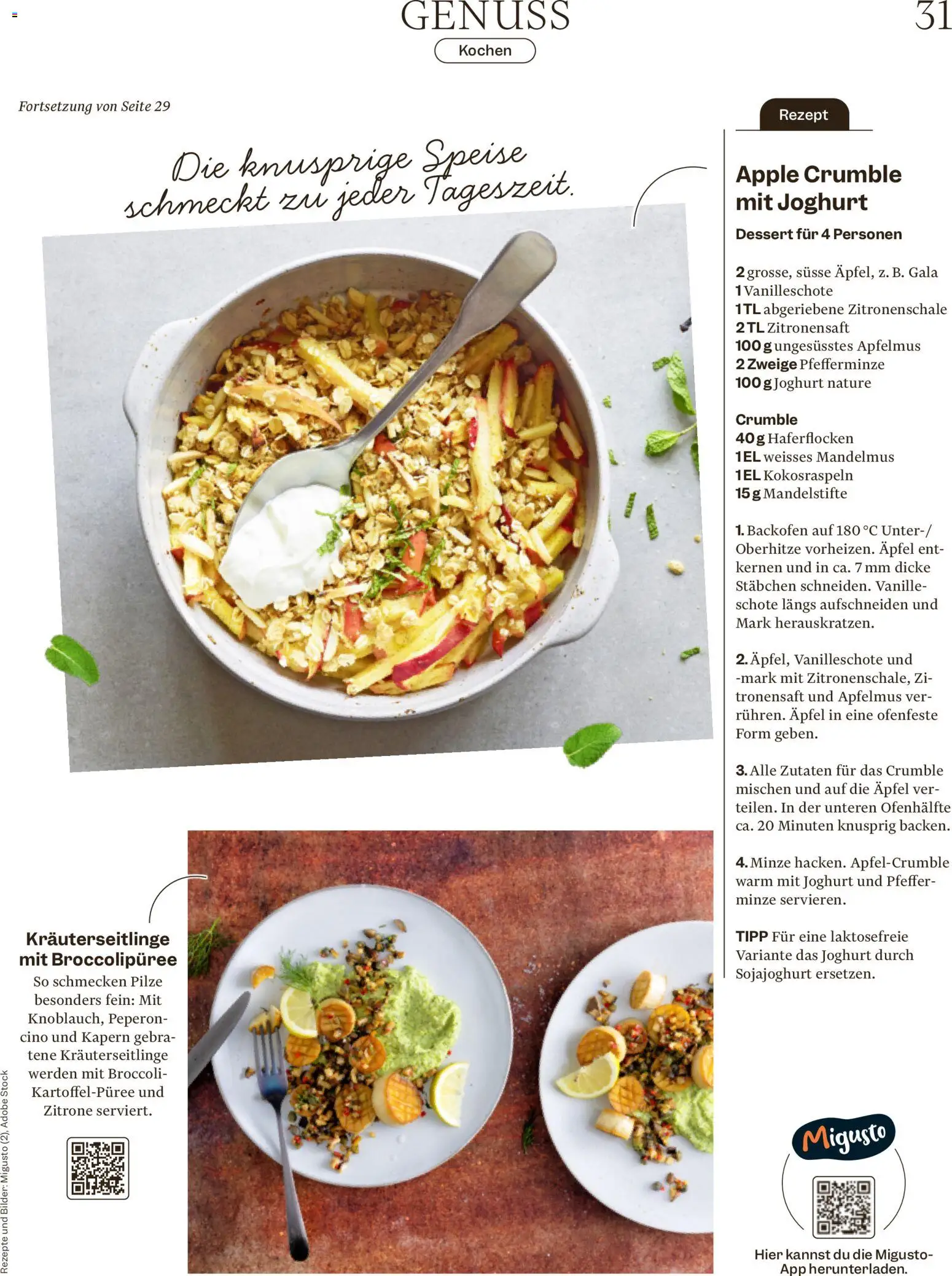 Migros Magazin – gültig ab 12.01.2026 | Seite: 31 | Produkte: Joghurt, Backofen, Pfeffer, Bilder