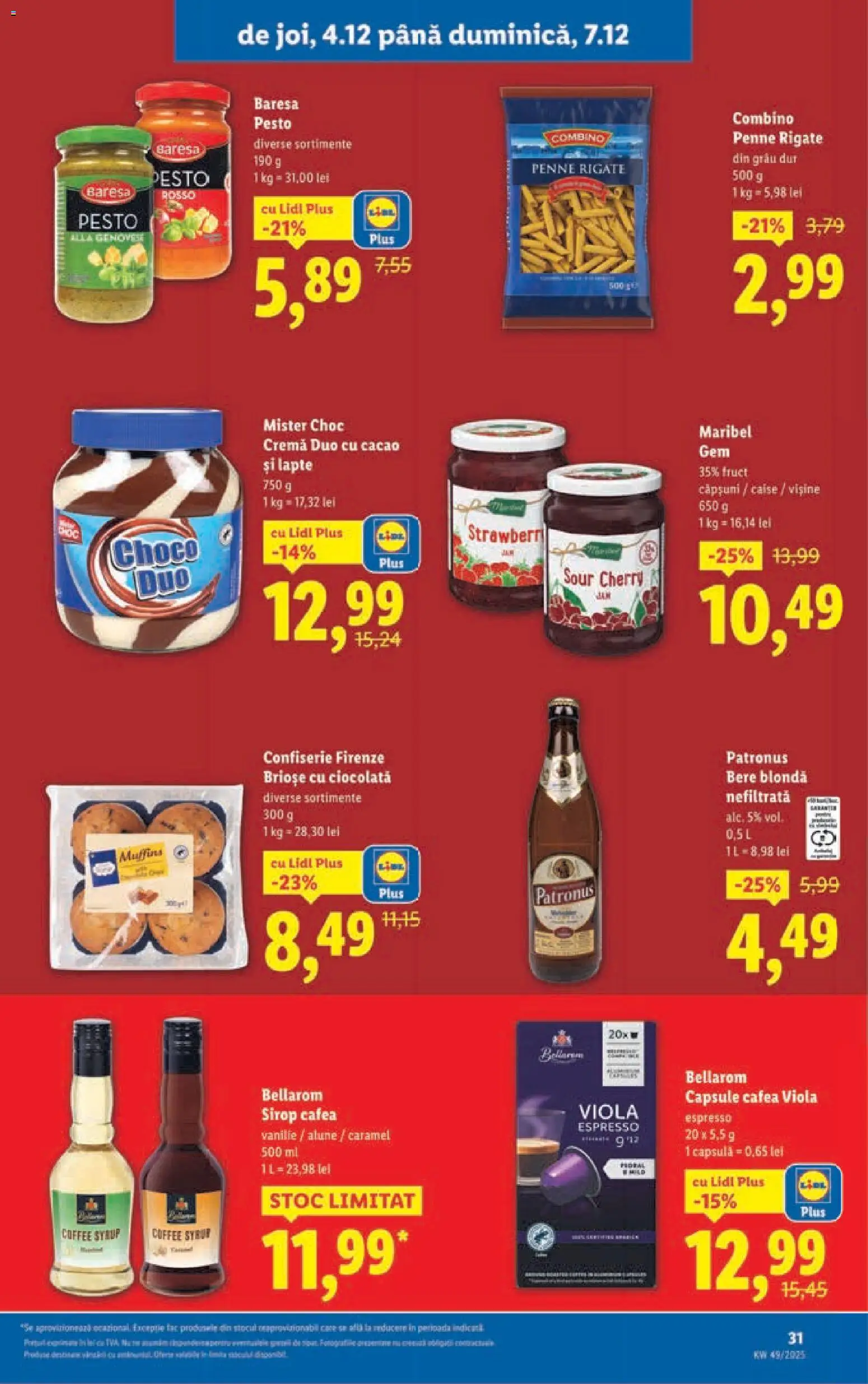 Noul catalog Lidl – valabil de la 01.12.2025 | Pagină: 31 | Produse: Alune, Bere, Căpșuni, Cacao