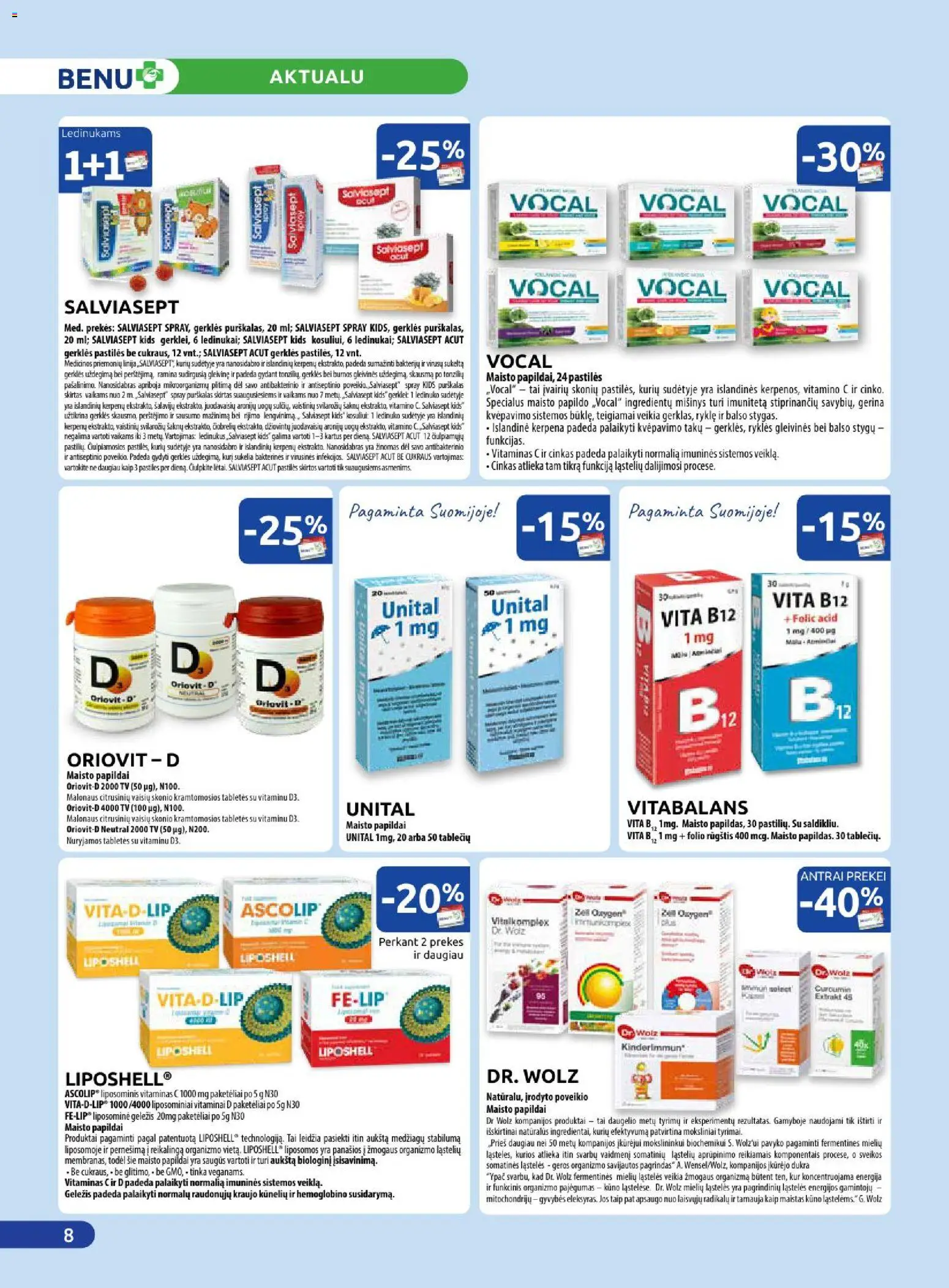 BENU akcijos nuo 01.01.2026 | Puslapis: 8 | Prekių: Tv