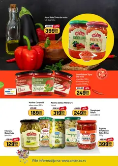 Aman katalog - pregled Aman kataloga - važi od 30.03.2026 | Strana: 20 | Proizvode: Masline, Paprika, Šampinjoni, Feferoni