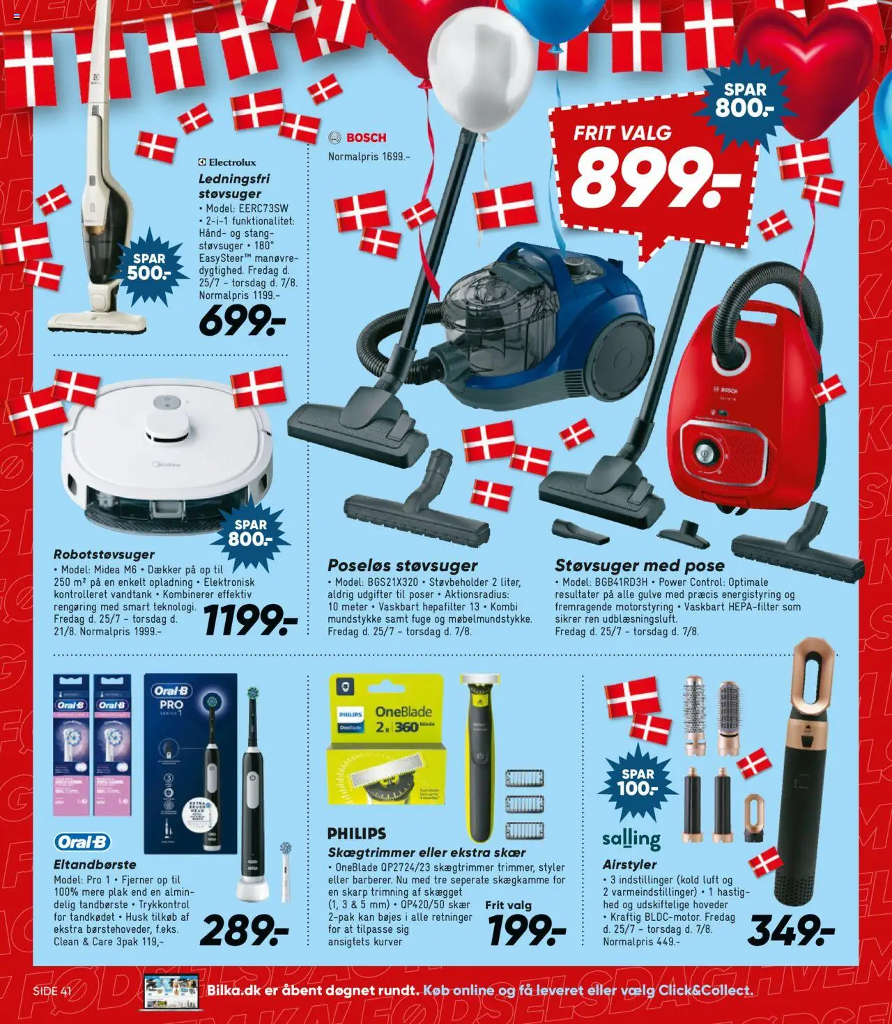 Bilka Tilbudsavis gyldig fra 25.07.2025 | Side: 24 | Produkter: Robotstøvsuger, Tandbørste, Eltandbørste, Støvsuger