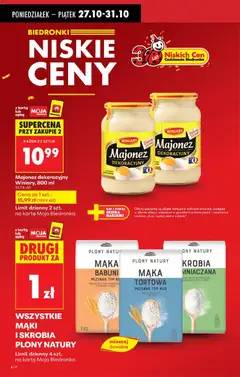 Pogląd oferty "Biedronka gazetka" - ważna od 27.10.2025 | Strona: 8 | Produkty: Karta, Naklejki, Majonez