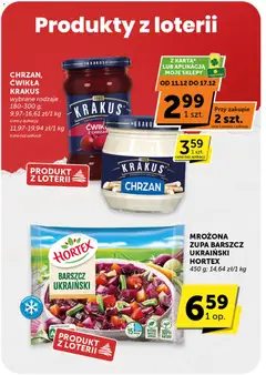 Pogląd oferty "Euro Sklep Gazetka" - ważna od 11.12.2025 | Strona: 14 | Produkty: Barszcz, Barszcz ukraiński, Chrzan, Zupa