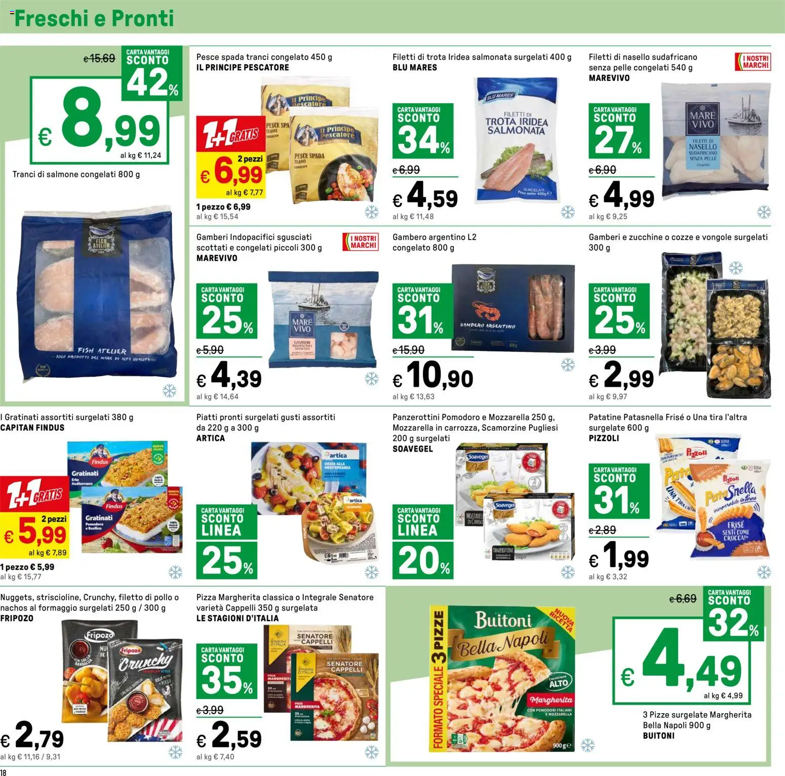 Volantino Iper del 07.04.2026 | Pagina: 18 | Prodotti: Gamberi, Cozze, Orata, Basilico