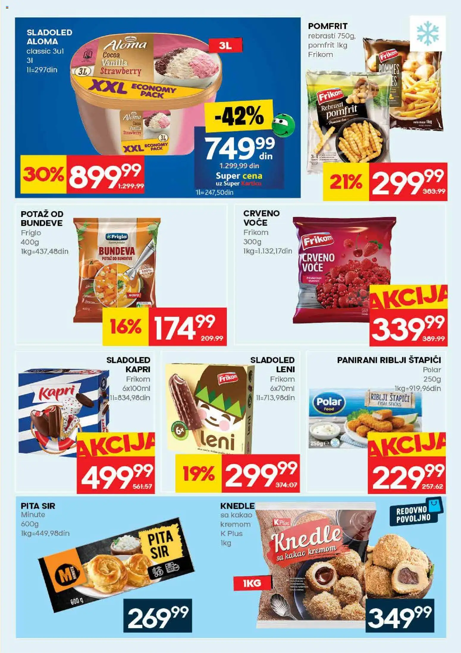 Idea katalog - važi od 30.04.2026 | Strana: 15 | Proizvode: Sladoled, Sir, Pita, Bundeva