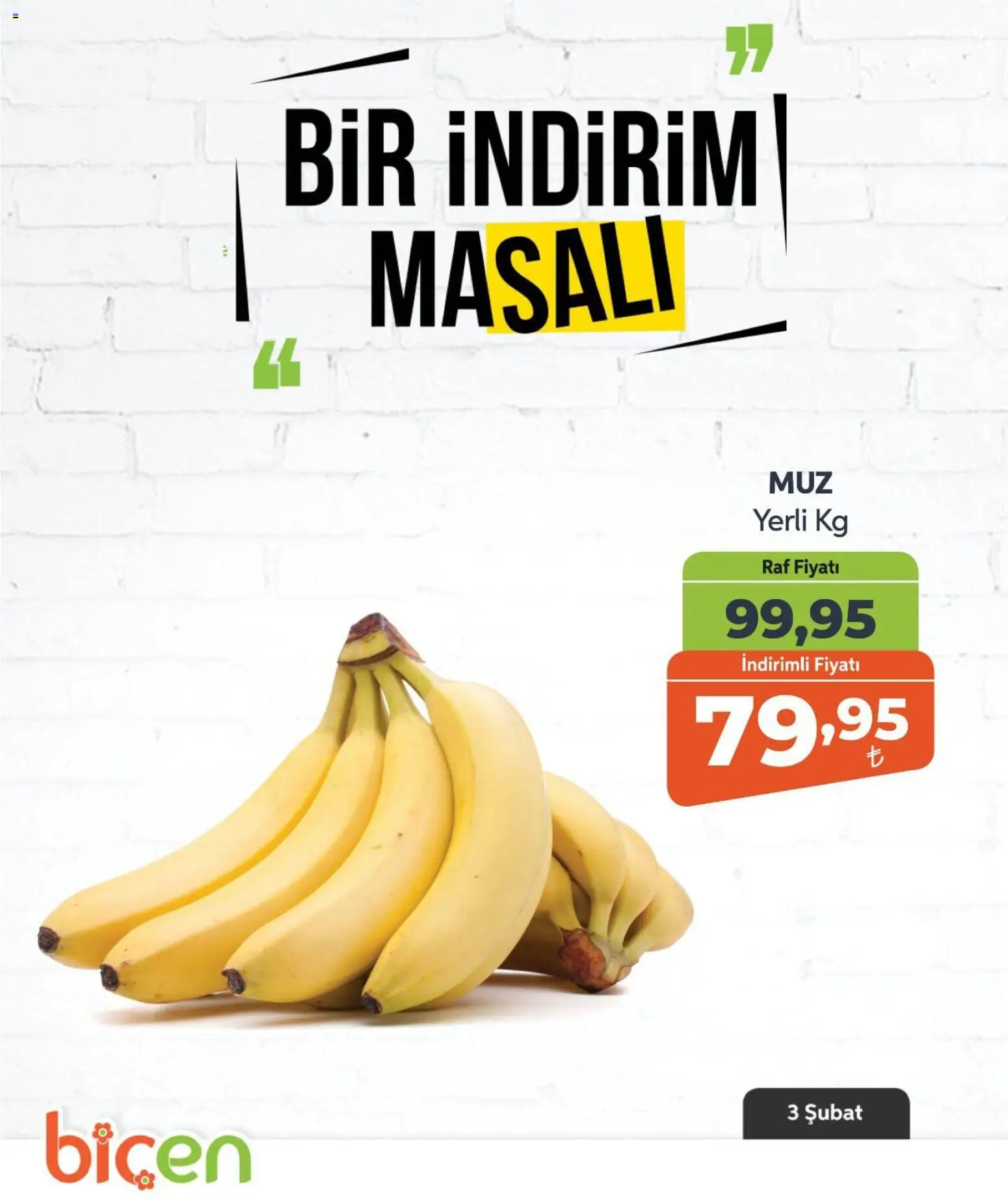 Biçen Market Bir İndirim MaSalı - meyve - 03.02.2026 tarihinden itibaren geçerlidir | Sayfa: 8 | Ürünler: Raf
