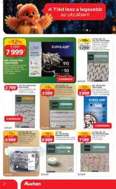 Auchan - Hipermarket karácsonyi dekoráció ajánlataink - amely érvényes a következő dátumtól: 16.10.2025 | Oldal: 2
