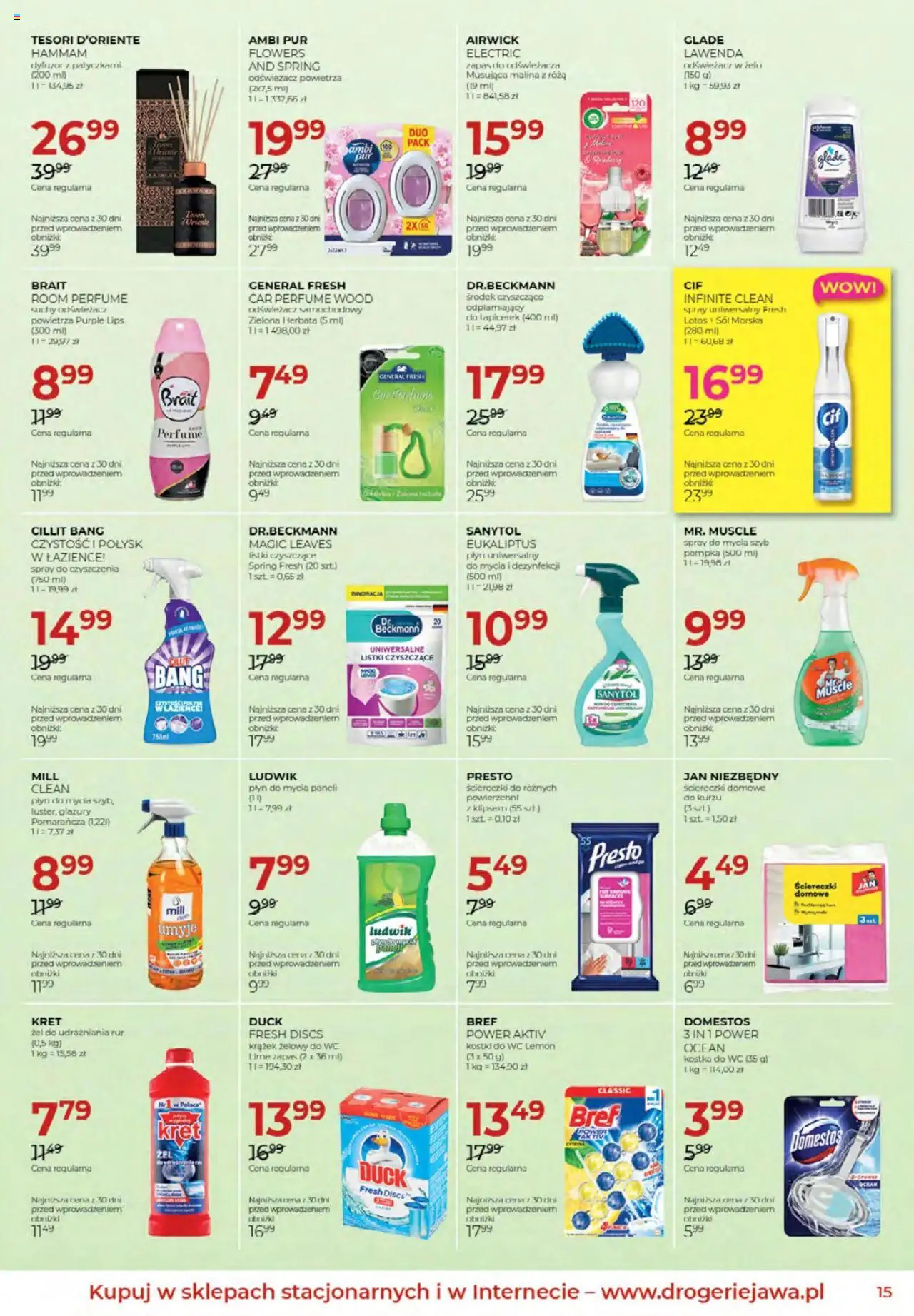 Jawa Gazetka od 03.10.2025 | Strona: 15 | Produkty: Malina, Odświeżacz samochodowy, Domestos, Herbata