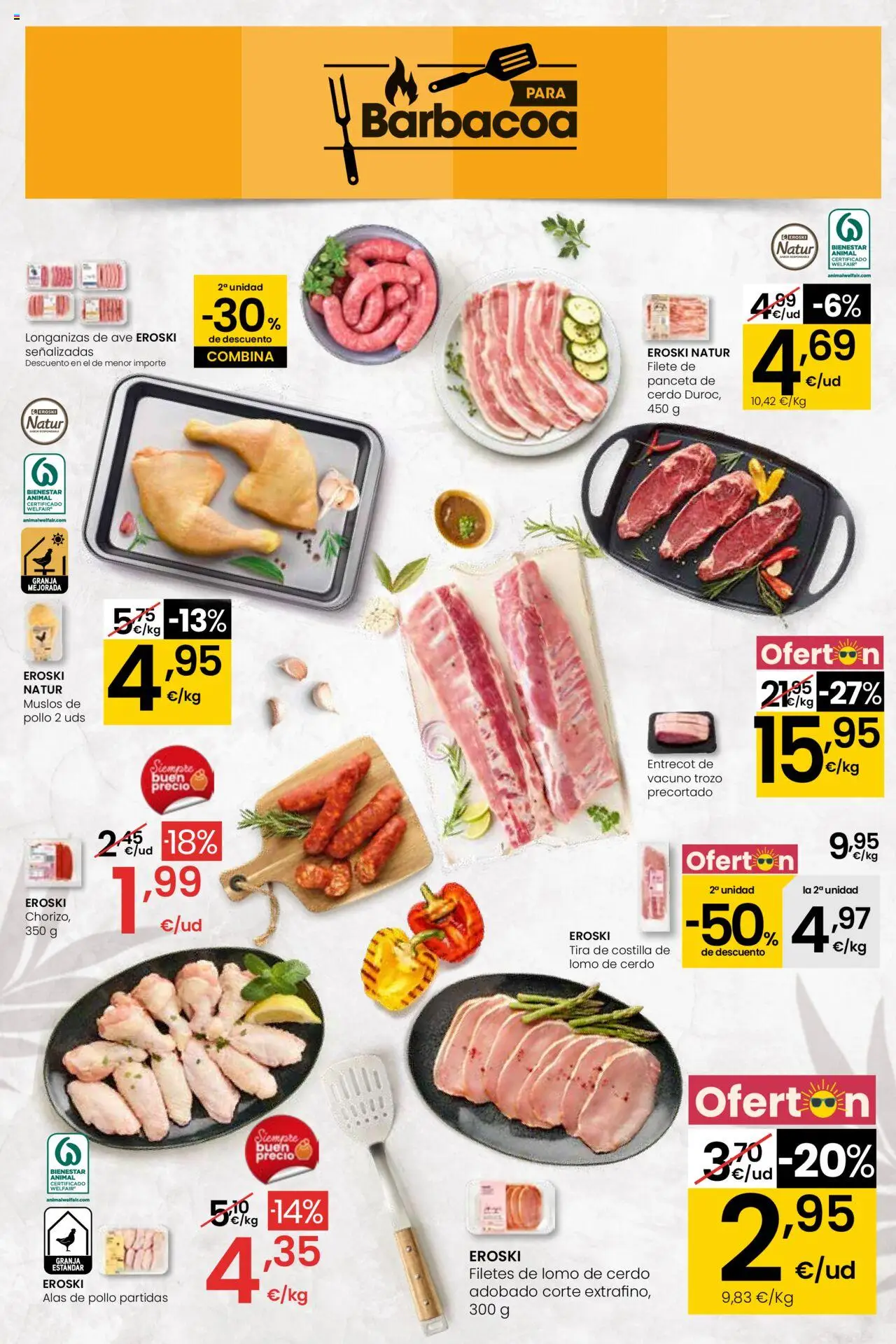 Eroski folleto │ válido desde el 29.05.2025 | Página: 7 | Productos: Ηλεκτρικός φούρνος, Cerdo, Barbacoa, Filete