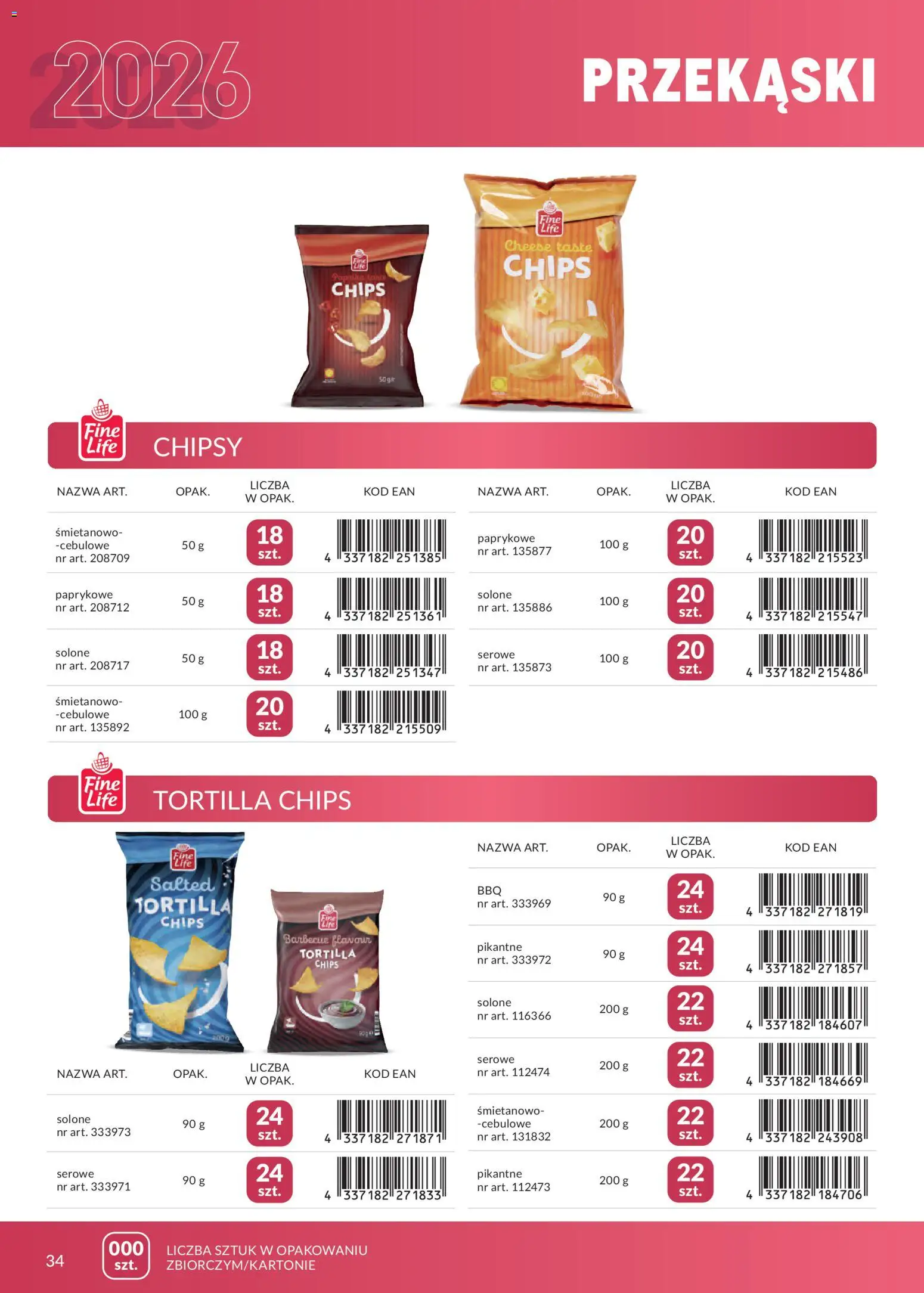 Makro gazetka - Marki własne dla Twojego sklepu od 23.04.2026 | Strona: 34 | Produkty: Chipsy, Tortilla