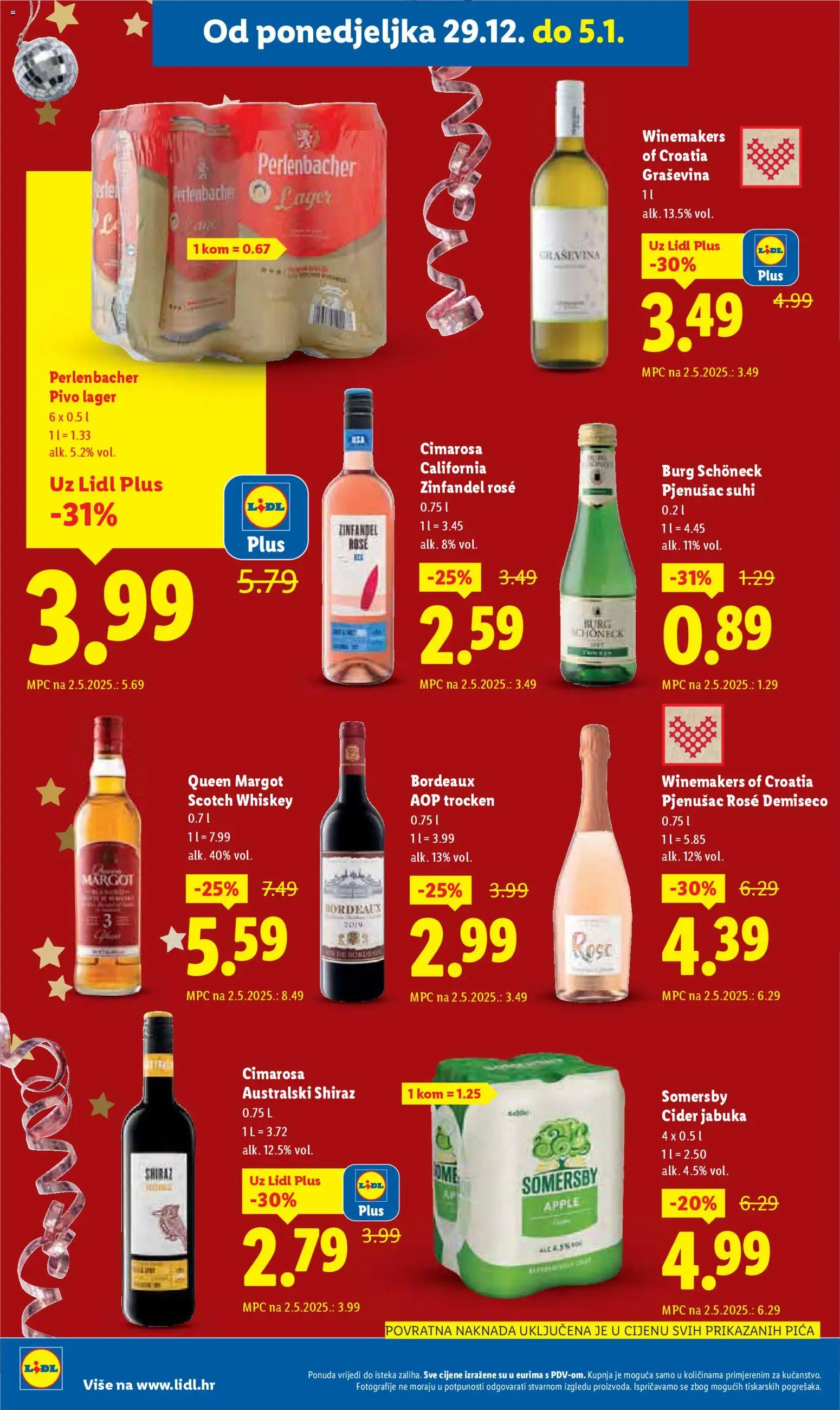 Lidl katalog | vrijedi od 27.12.2025 | Stranica: 58 | Proizvodi: Pica, Pivo, Somersby, Jabuka