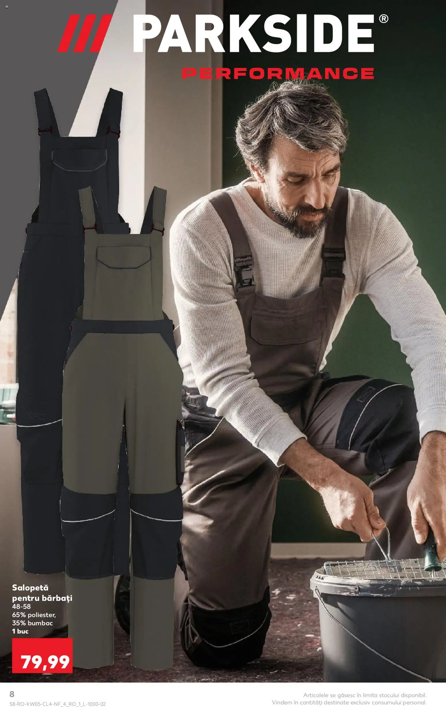 Noul catalog Kaufland – valabil de la 28.01.2026 | Pagină: 8 | Produse: Salopetă