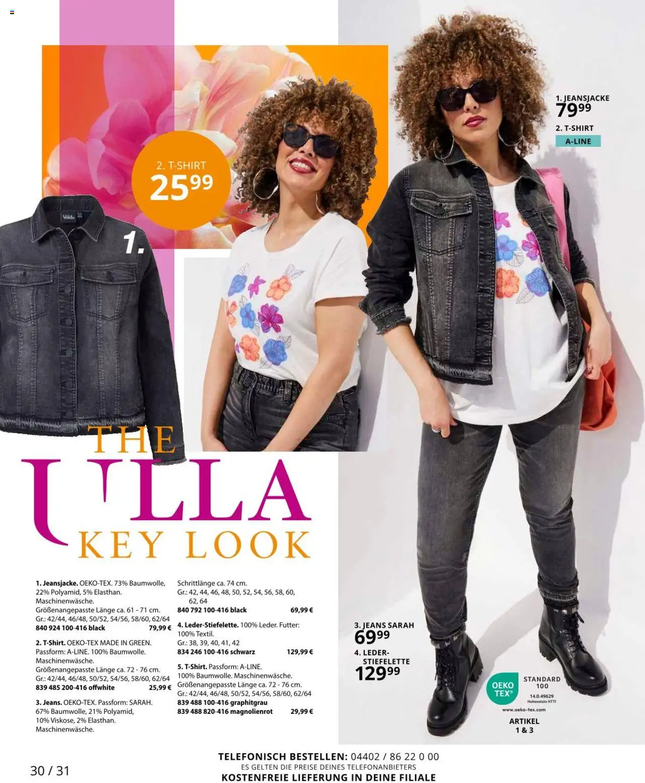 Ulla Popken Prospekt 	 - gültig ab dem 01.08.2025 | Seite: 30 | Produkte: Jeansjacke, Jeans