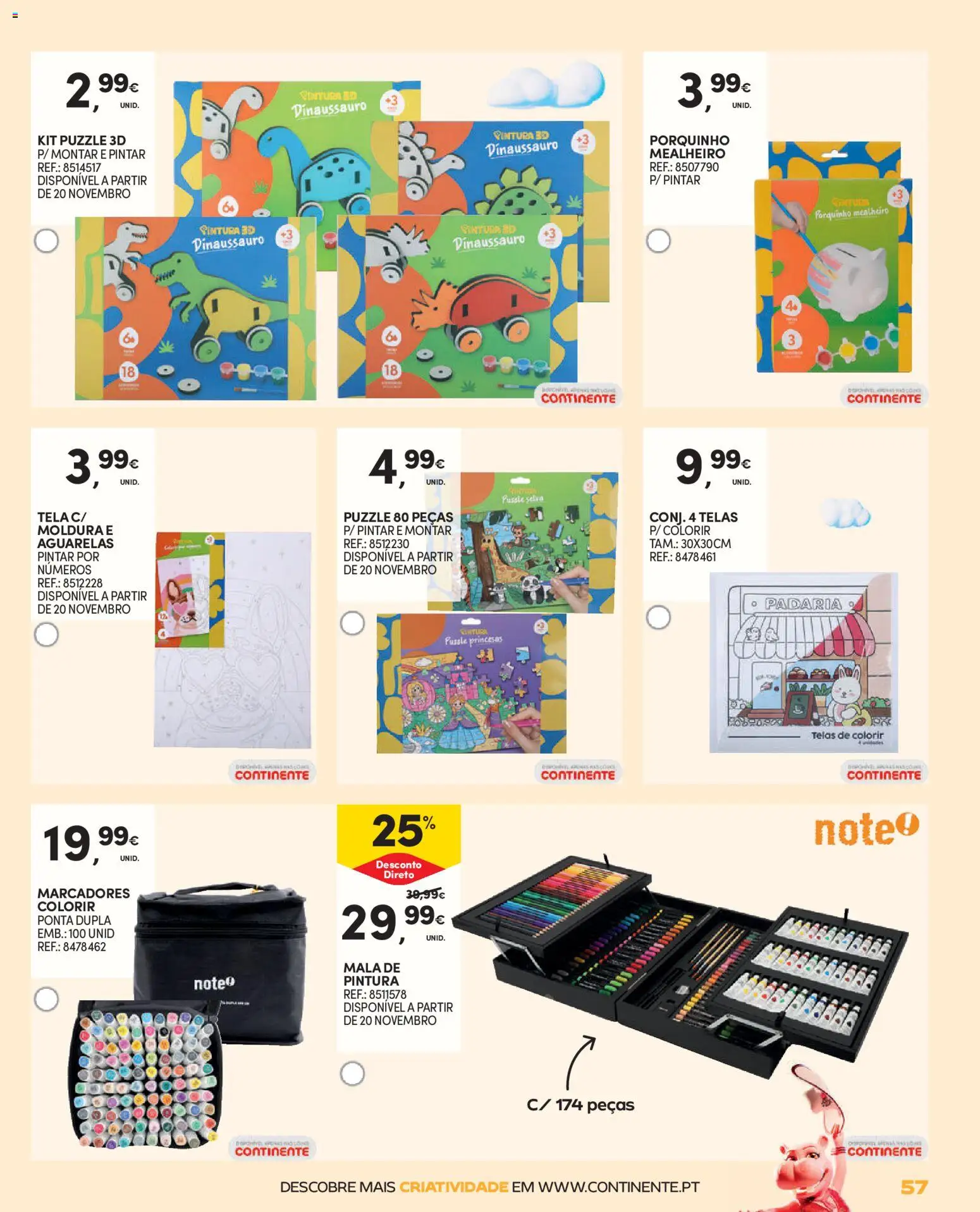 Continente - Brinquedos │ válido de 13.11.2025 | Página: 57 | Produtos: Moldura, Padaria