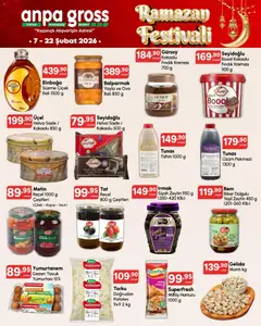 07.02.2026 tarihinden itibaren geçerli olan Anpa Gross kataloğu önizlemesi | Sayfa: 4 | Ürünler: Çilek, Kayısı, Biber, Zeytin