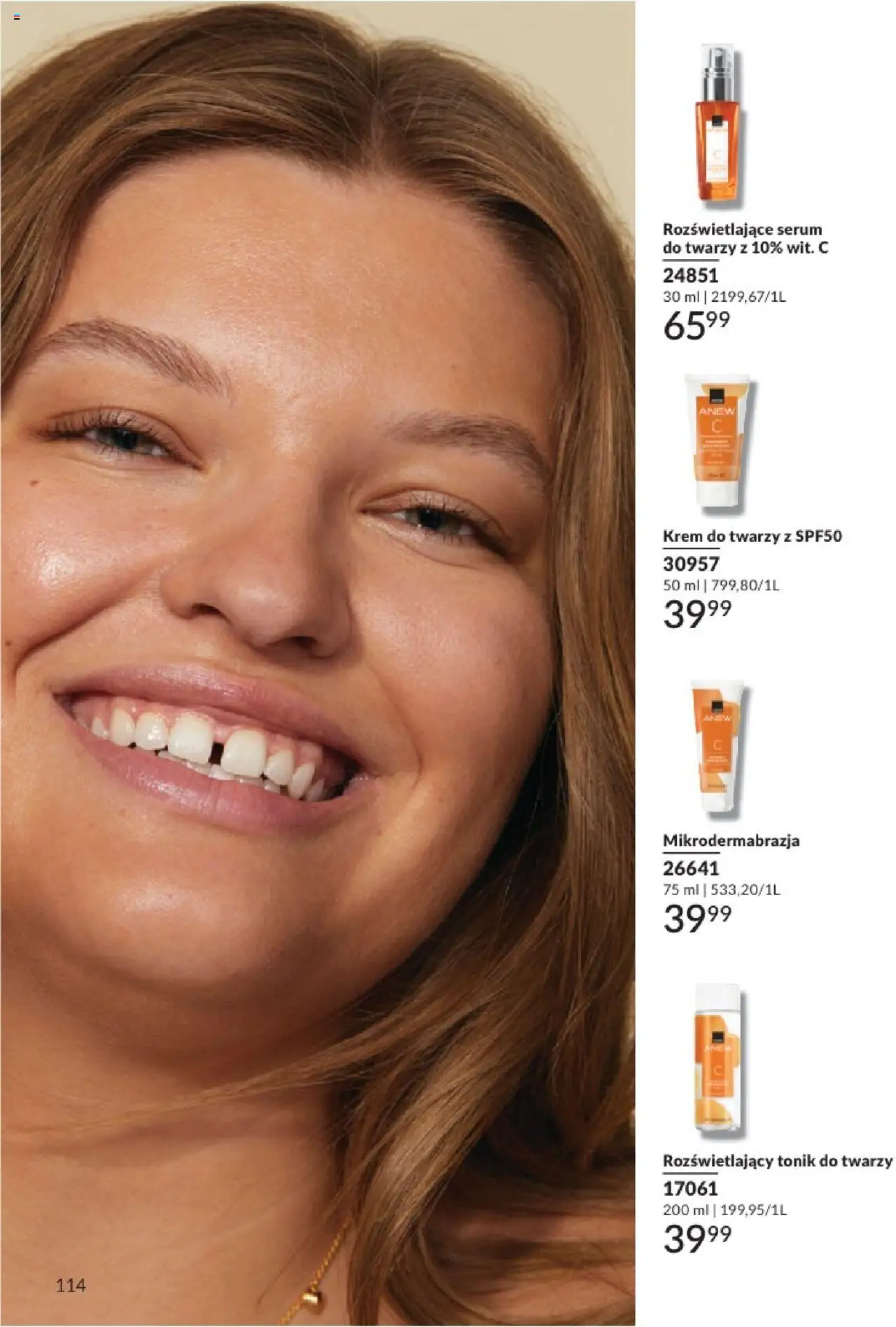 Avon Katalog 08 2025 od 01.08.2025 | Strona: 114 | Produkty: Krem, Tonik, Serum do twarzy, Tonik do twarzy