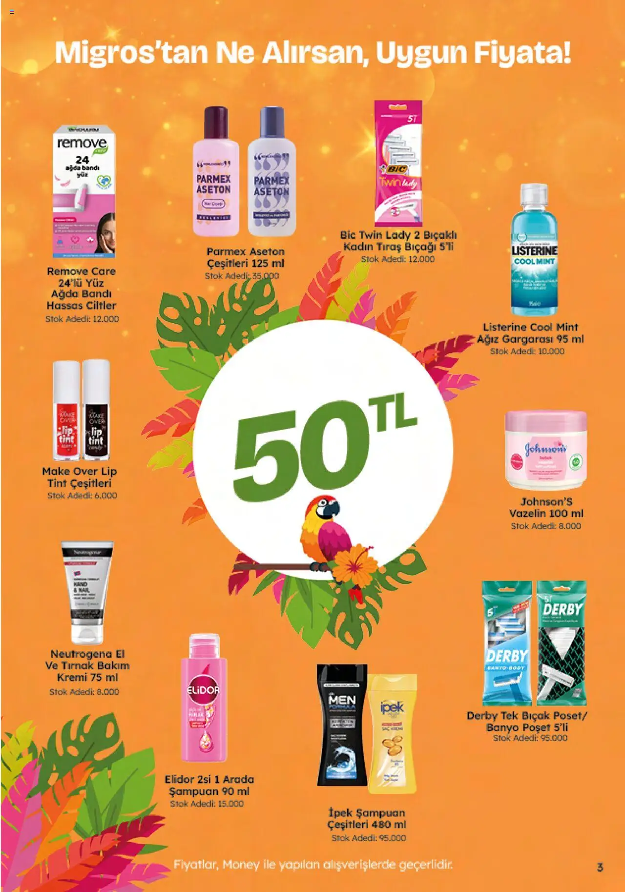 Migros Katalog - Migroskop - 12.06.2025 tarihinden itibaren geçerlidir | Sayfa: 3 | Ürünler: Banyo, Şampuan