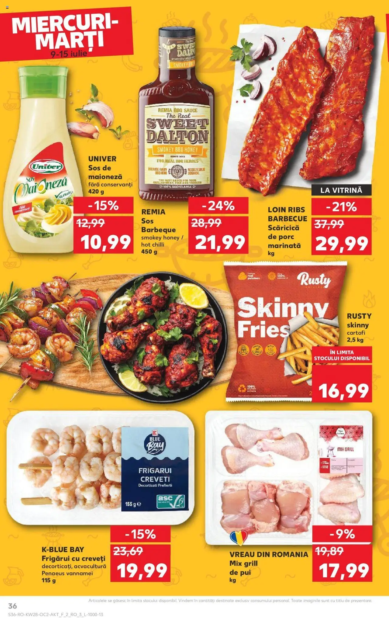 Catalog Kaufland - Braşov – valabil de la 09.07.2025 | Pagină: 36 | Produse: Chilli, Grill, Cartofi, Sos