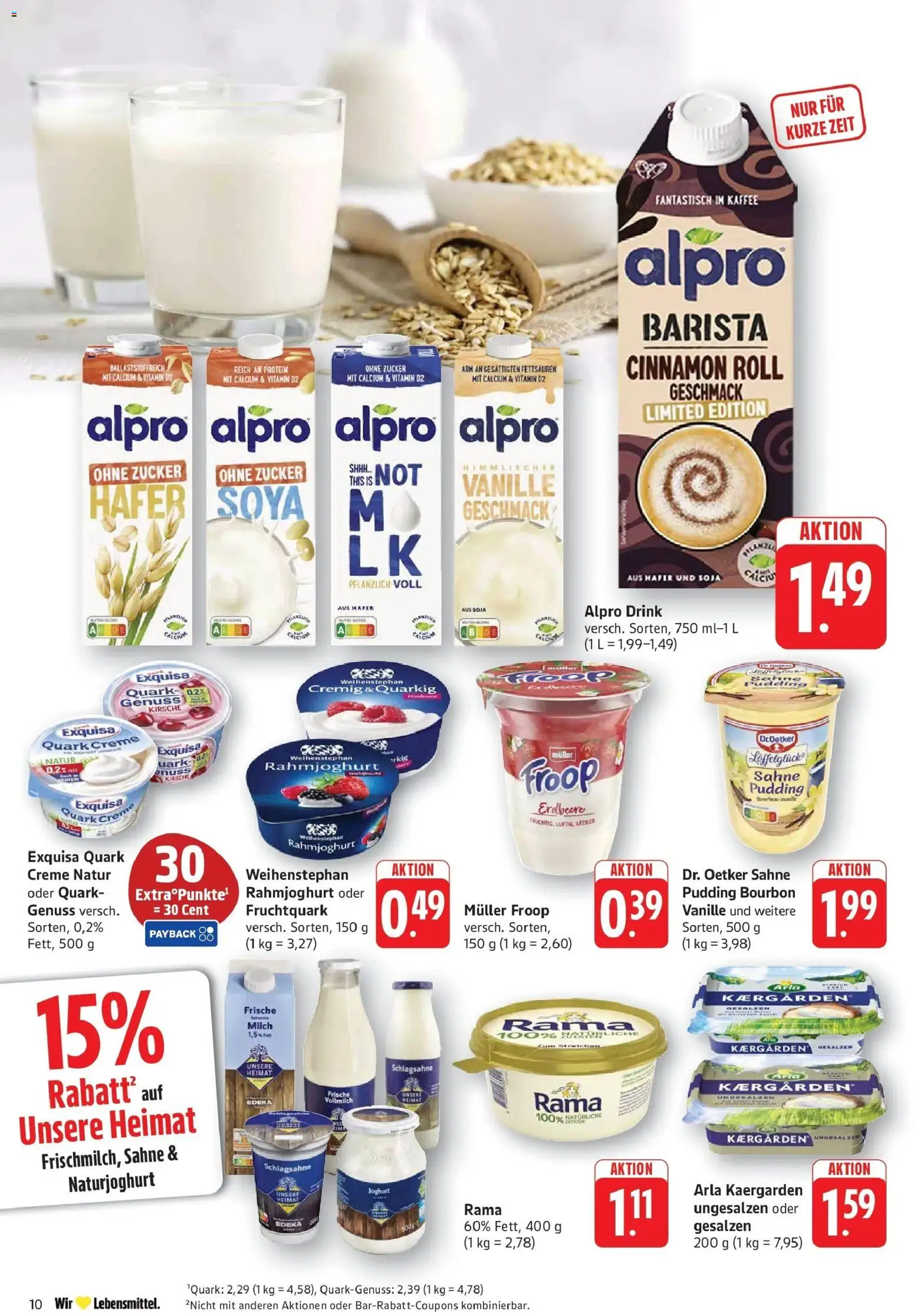 Edeka prospekt Pirmasens	 – gültig ab 09.03.2026 | Seite: 10 | Produkte: Froop, Milch, Zucker, Sahne