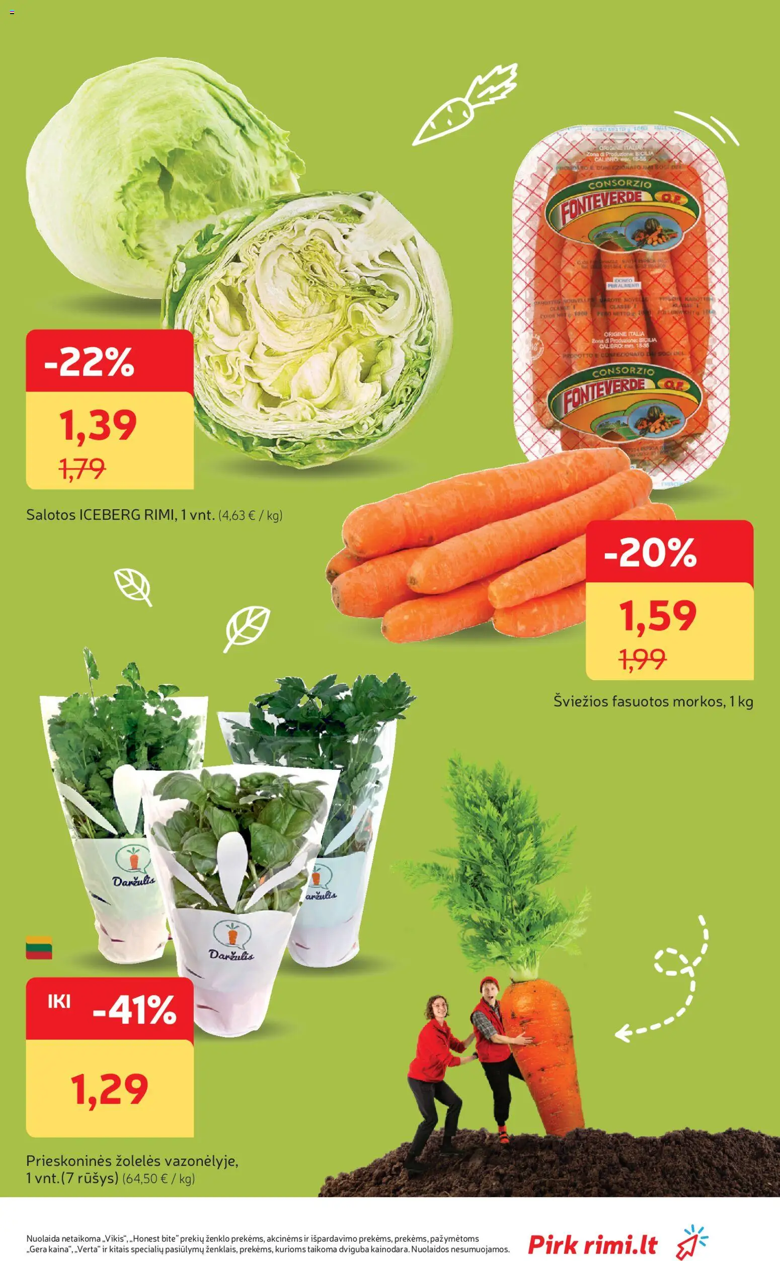 Rimi akcijos nuo 24.02.2026 | Puslapis: 9 | Prekių: Salotos