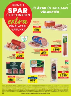 Spar Extra ajánlat - amely érvényes a következő dátumtól: 13.11.2025