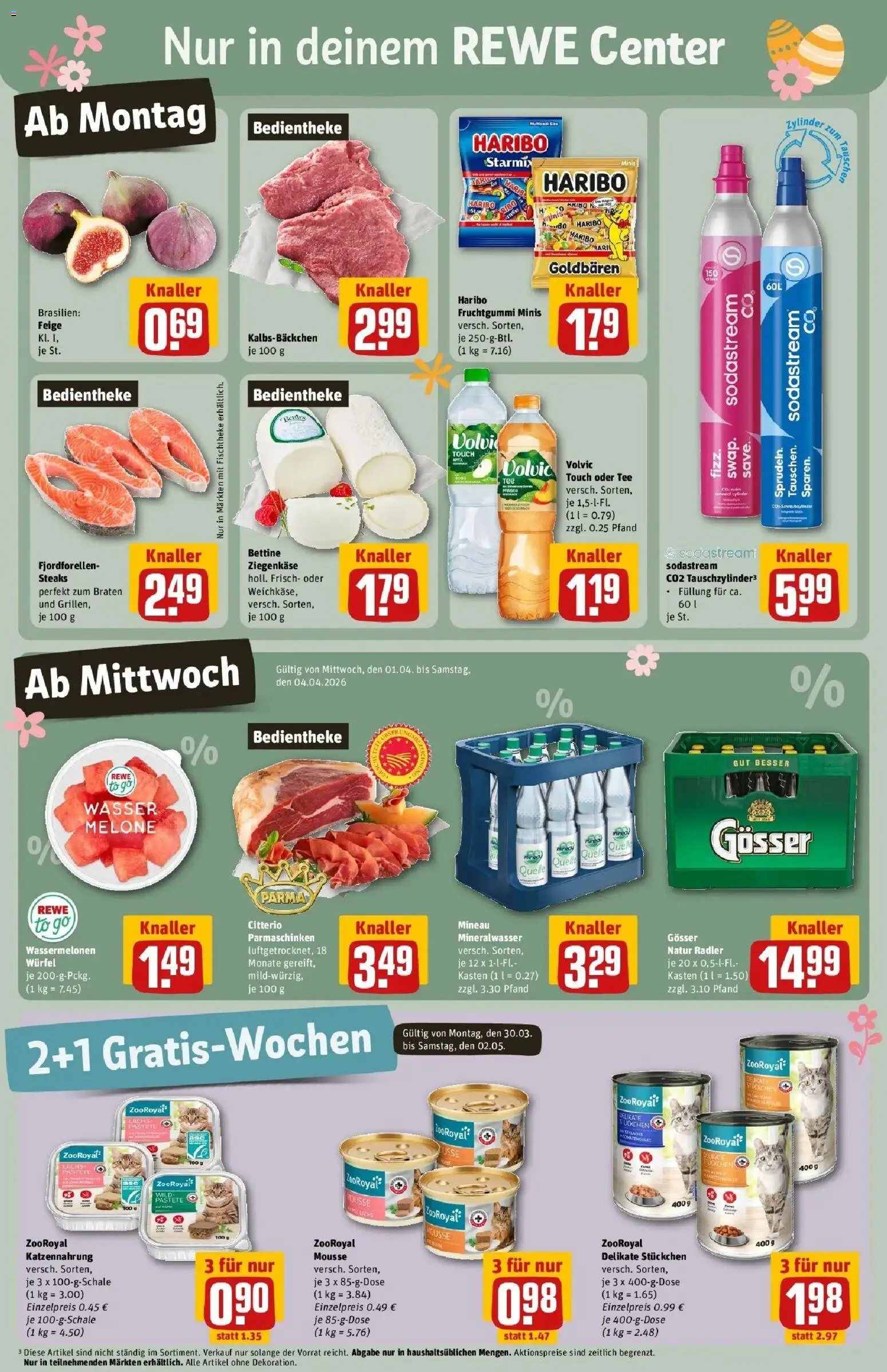 Rewe Prospekt Hildesheim	 – gültig ab 30.03.2026 | Seite: 3 | Produkte: Haribo, Mineralwasser, Wasser, Tee