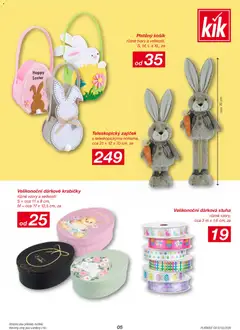 Náhled letáku Kik leták od 02.03.2026 | Strana: 5 | Produkty: Košík, Krabičky