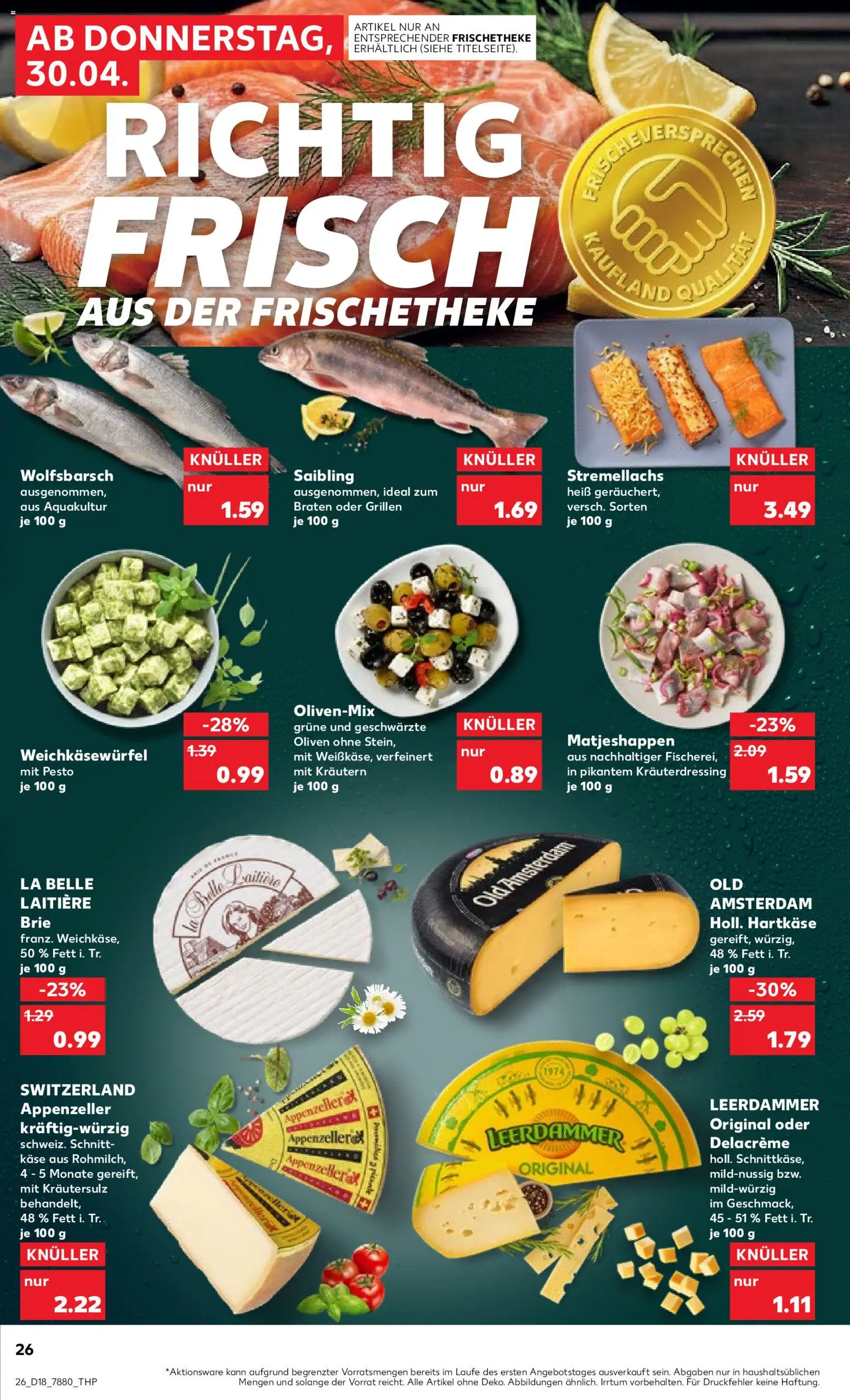 Kaufland Prospekt Hamburg	 – gültig ab 30.04.2026 | Seite: 26 | Produkte: Käse, Leerdammer