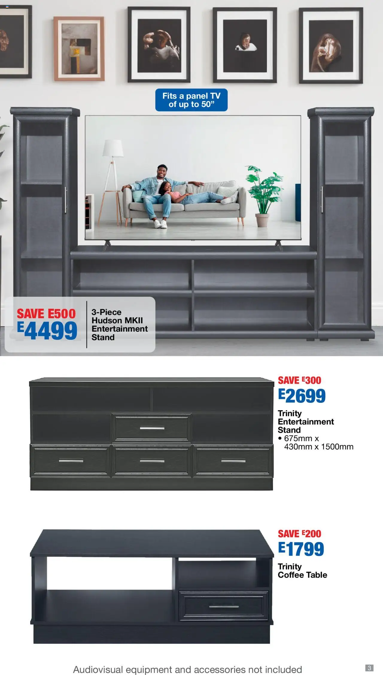 New OK Furniture catalogue – valid from 06.10.2025 | Page: 3 | Products: TV, Coffee table, Table, Coffee